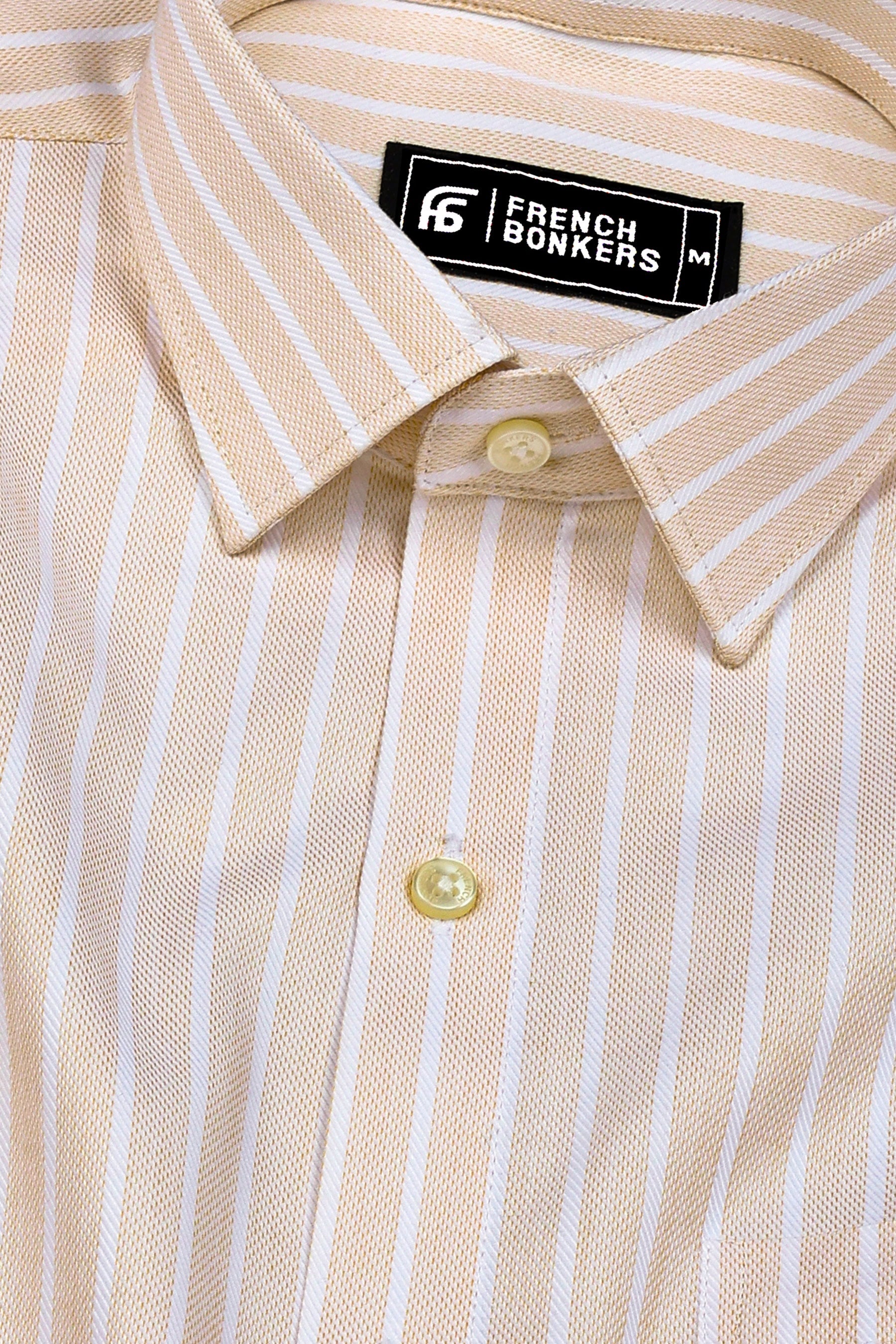 Yellow With White Twill Stripe Premium Shirt