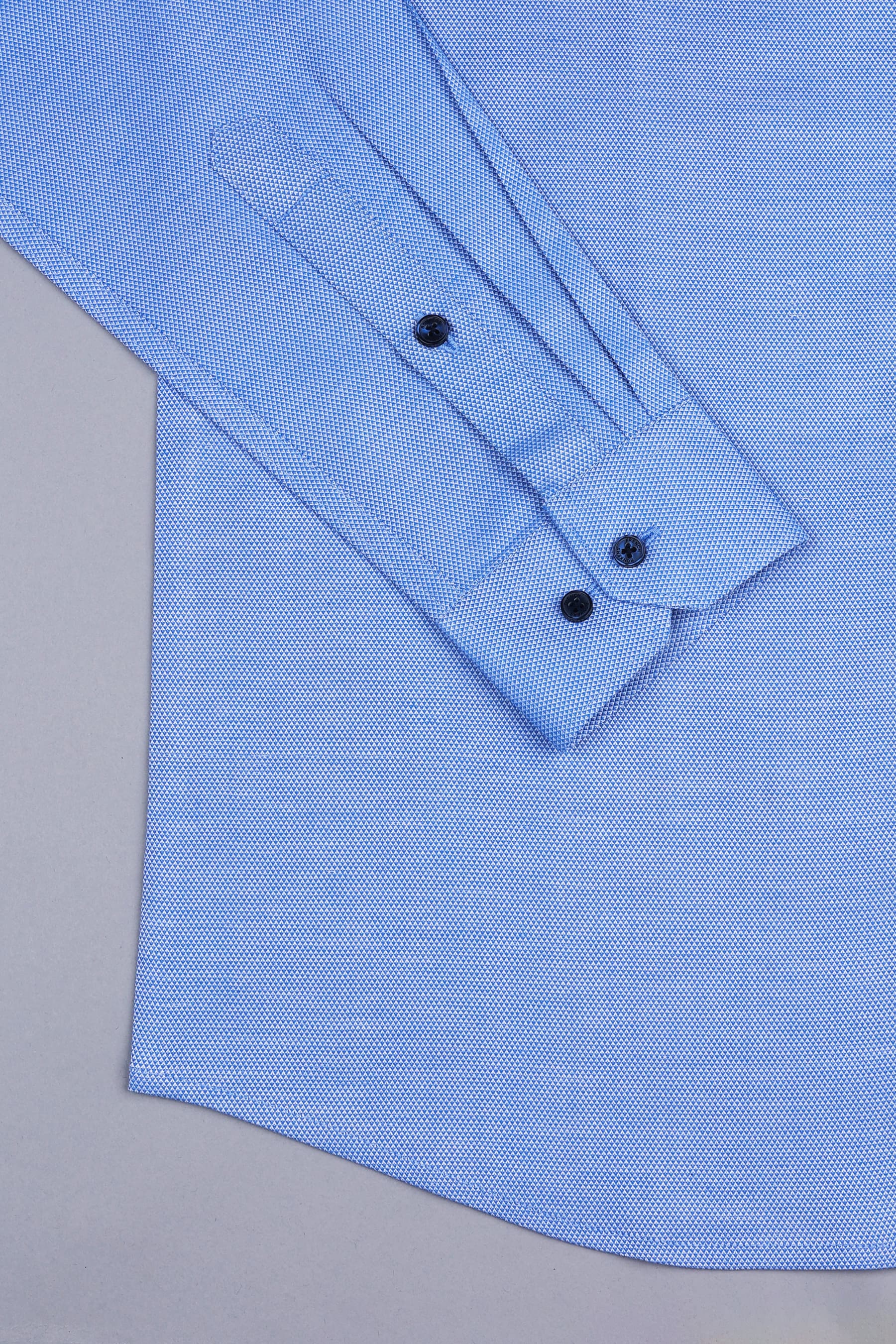 Liberty blue dobby texture cotton shirt