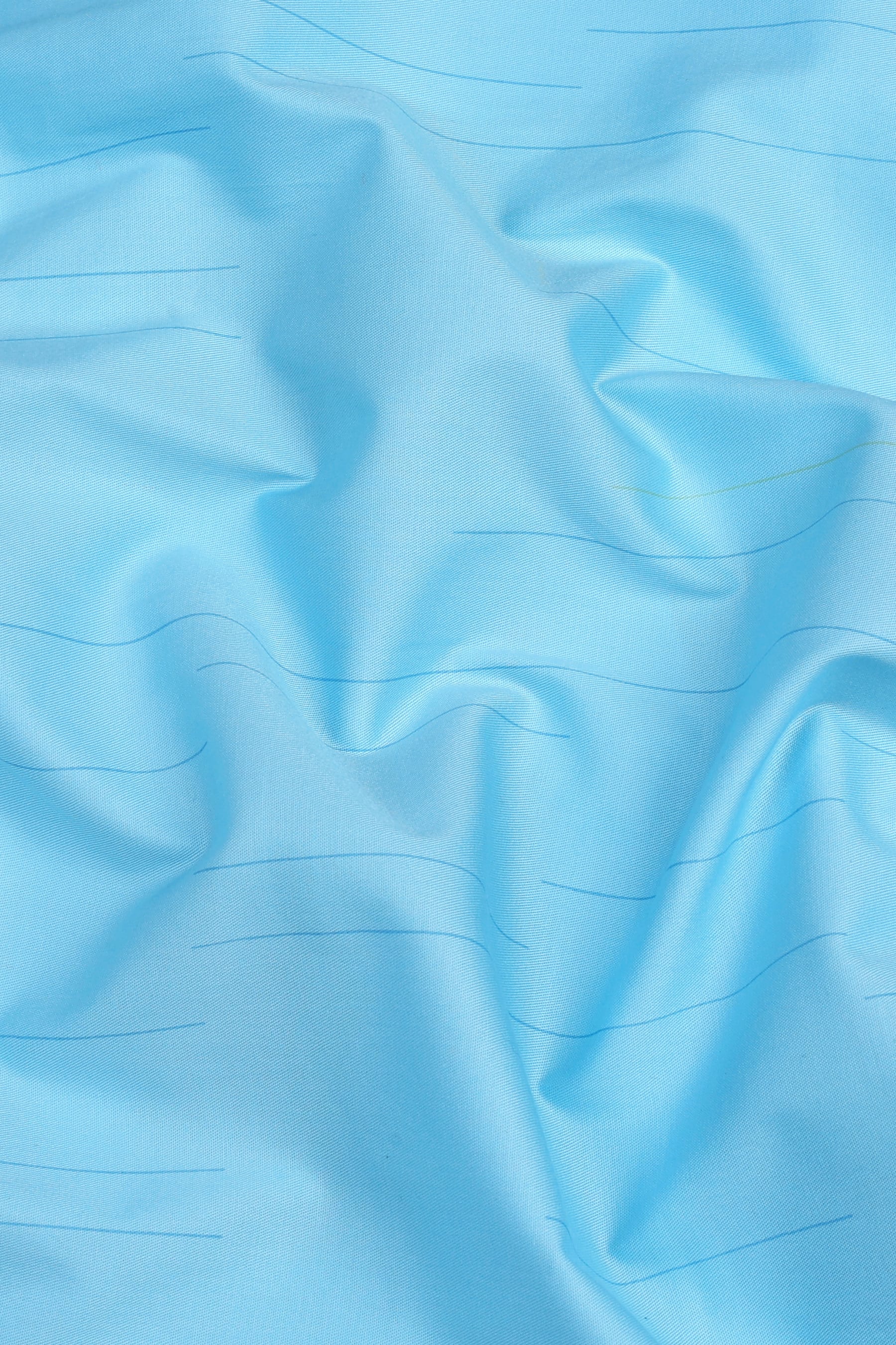 Arctic light blue self lines cotton shirt