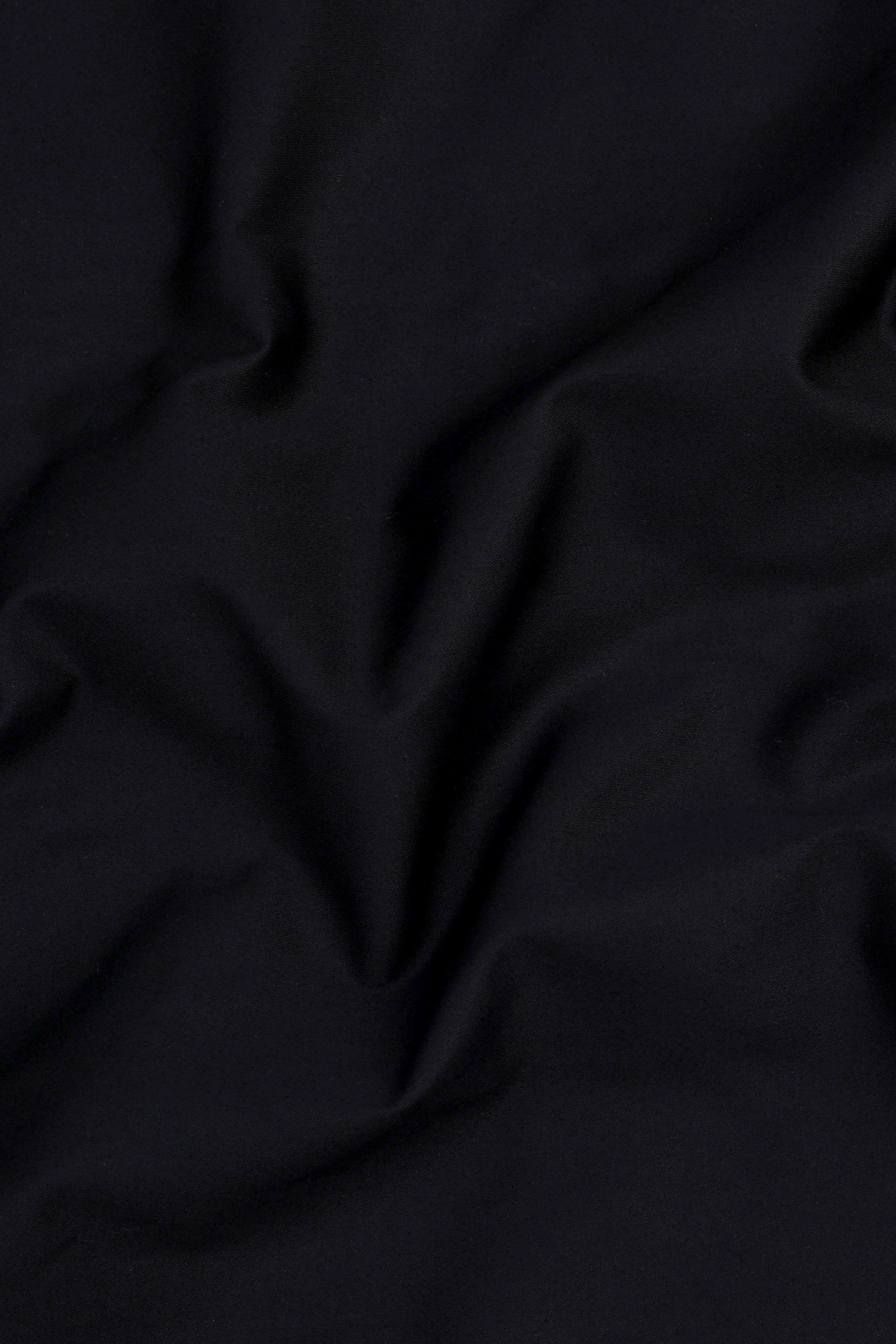Jade black solid cotton shirt