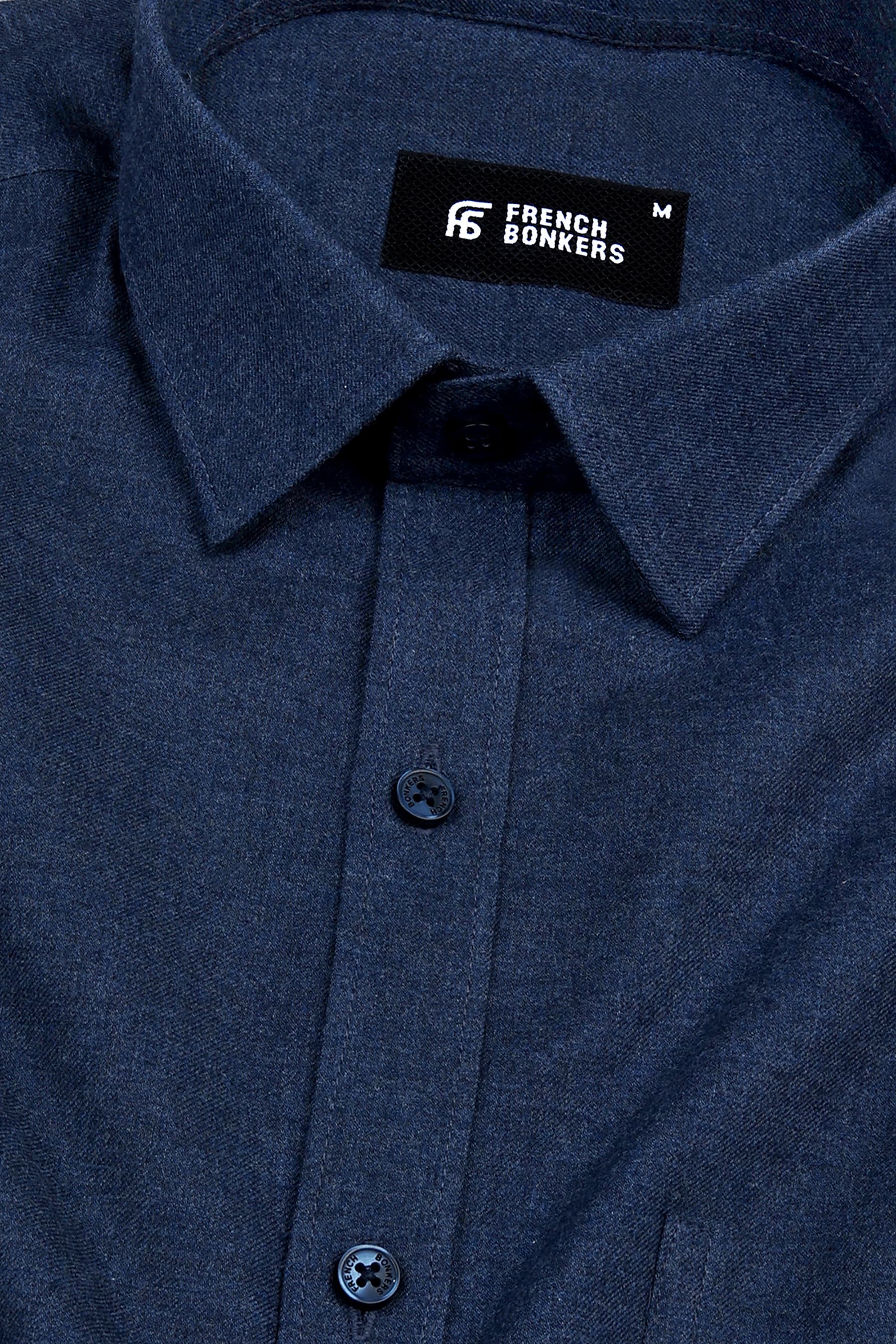 Slate grey denim texture soft cotton shirt