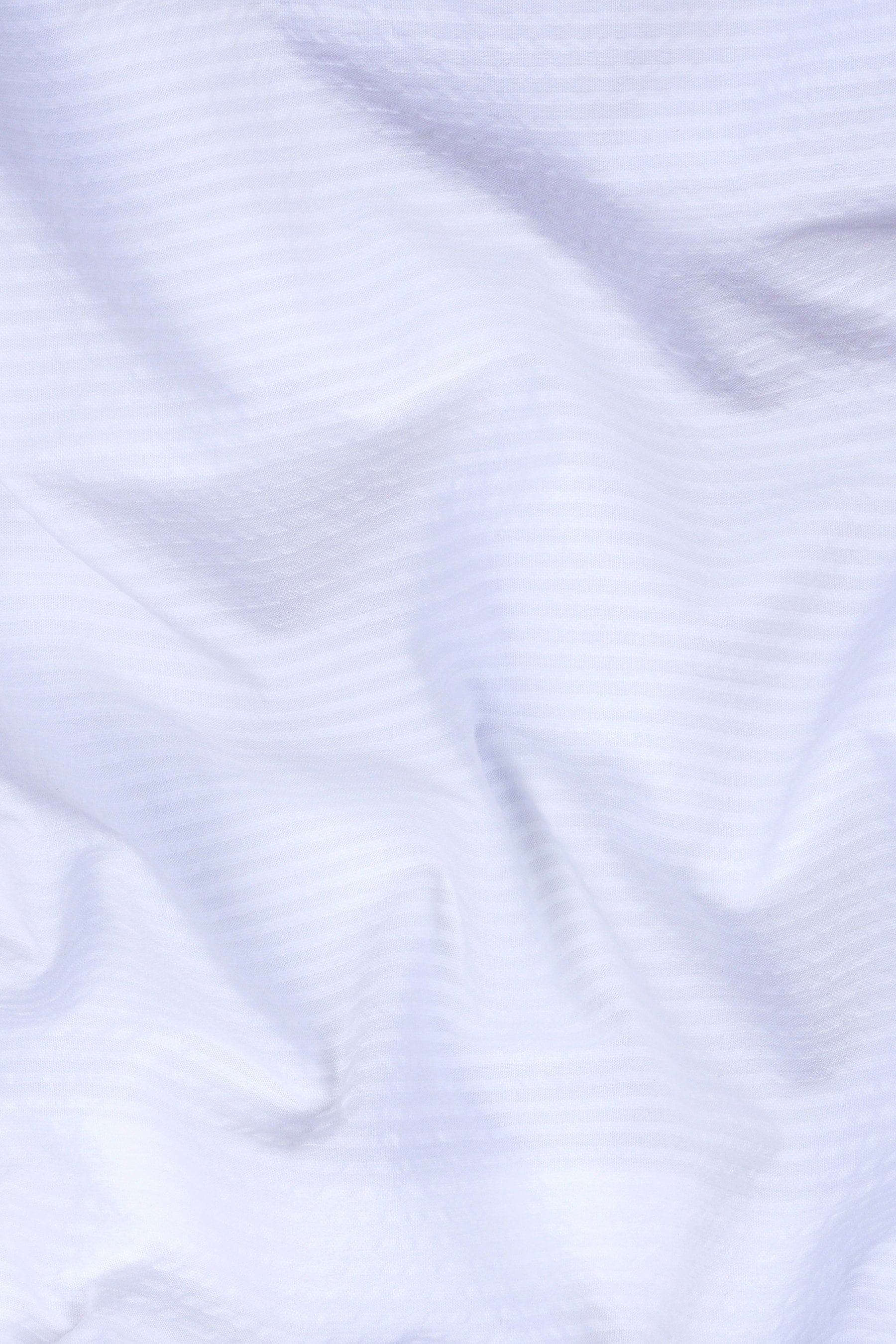 Seashall white seersucker pin stripe cotton shirt