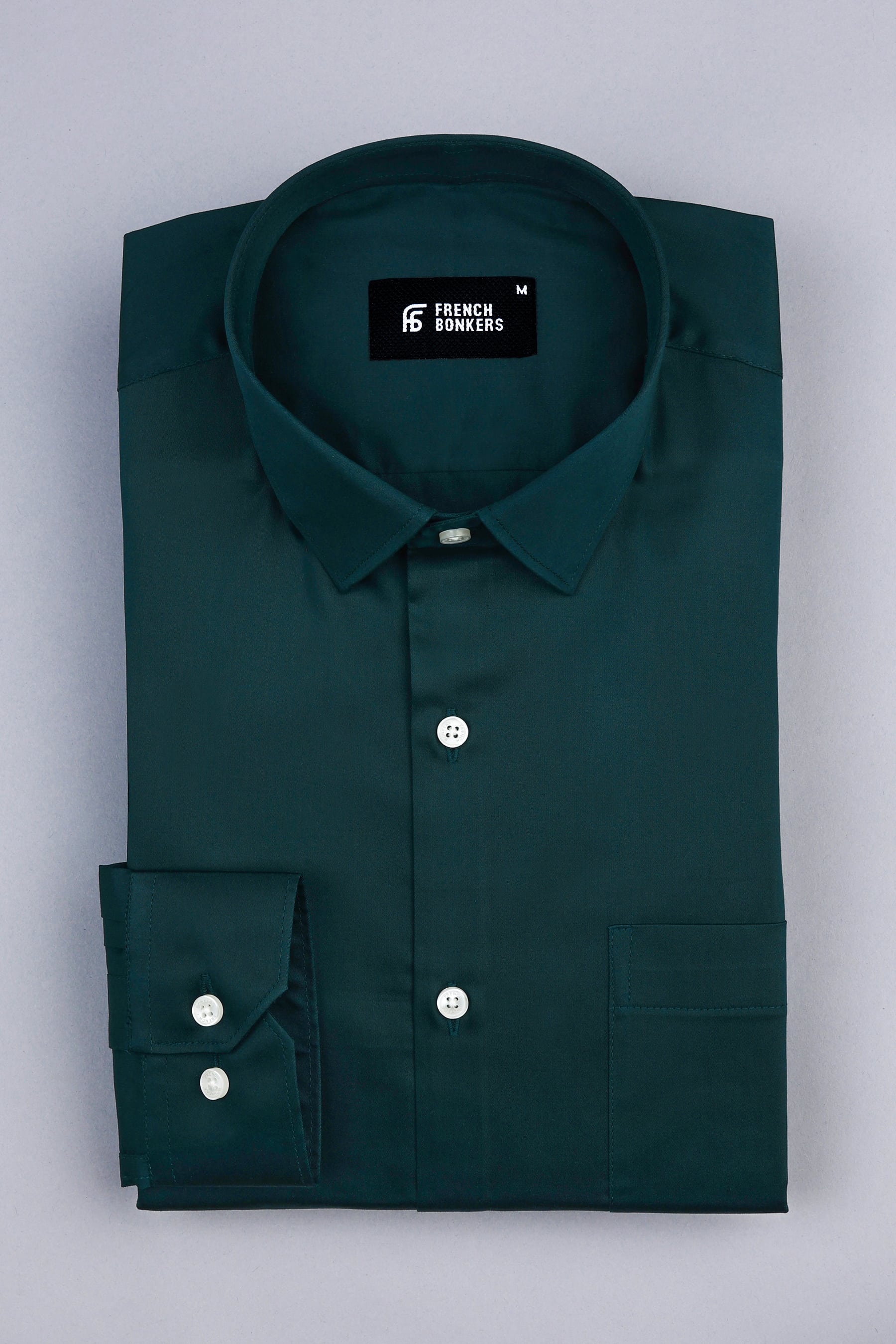 Castleton green cotton satin shirt Castleton green cotton satin shirt
