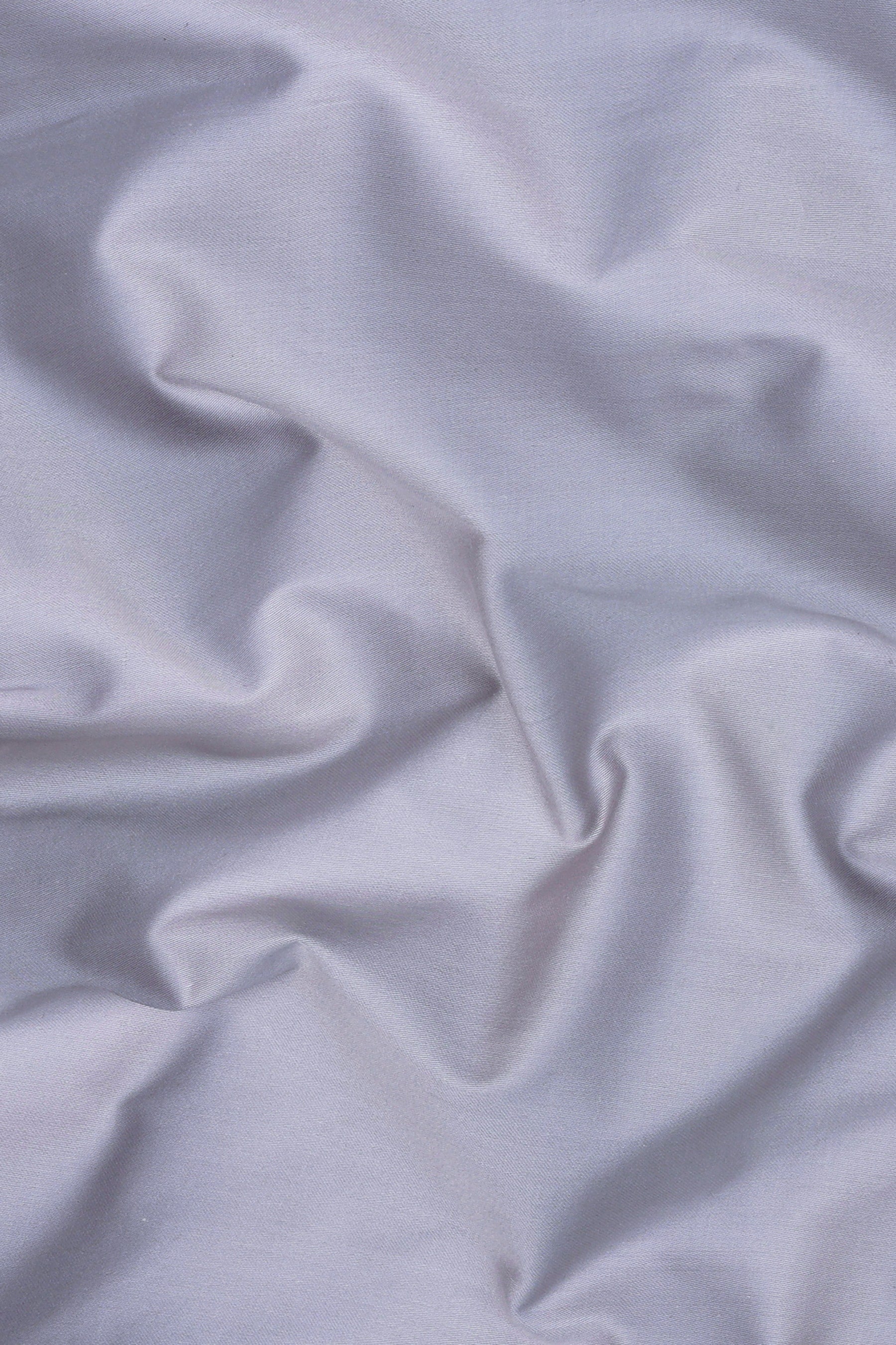 Silver grey cotton satin shirt