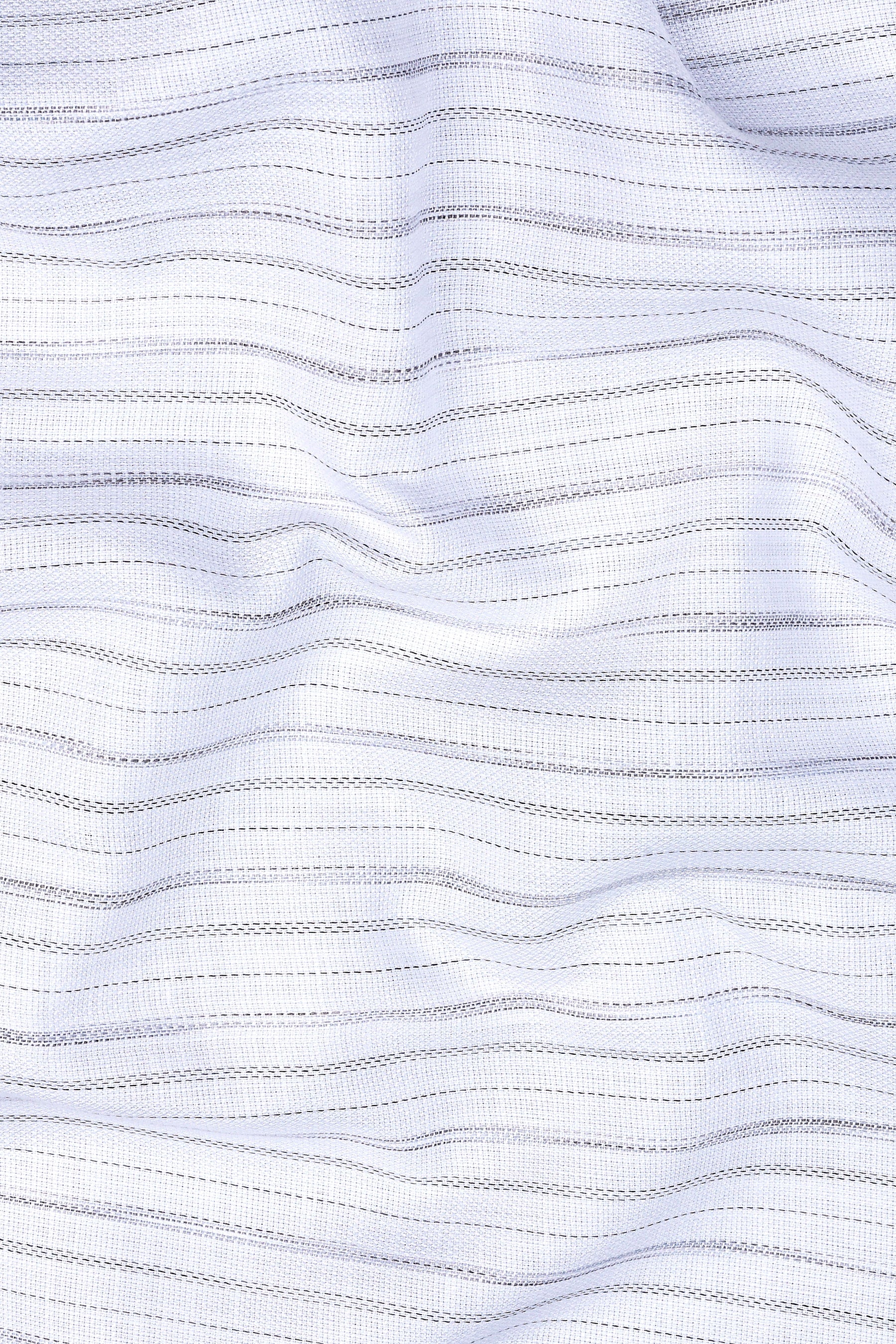 Rich white with grey lines arglye stripe shirt