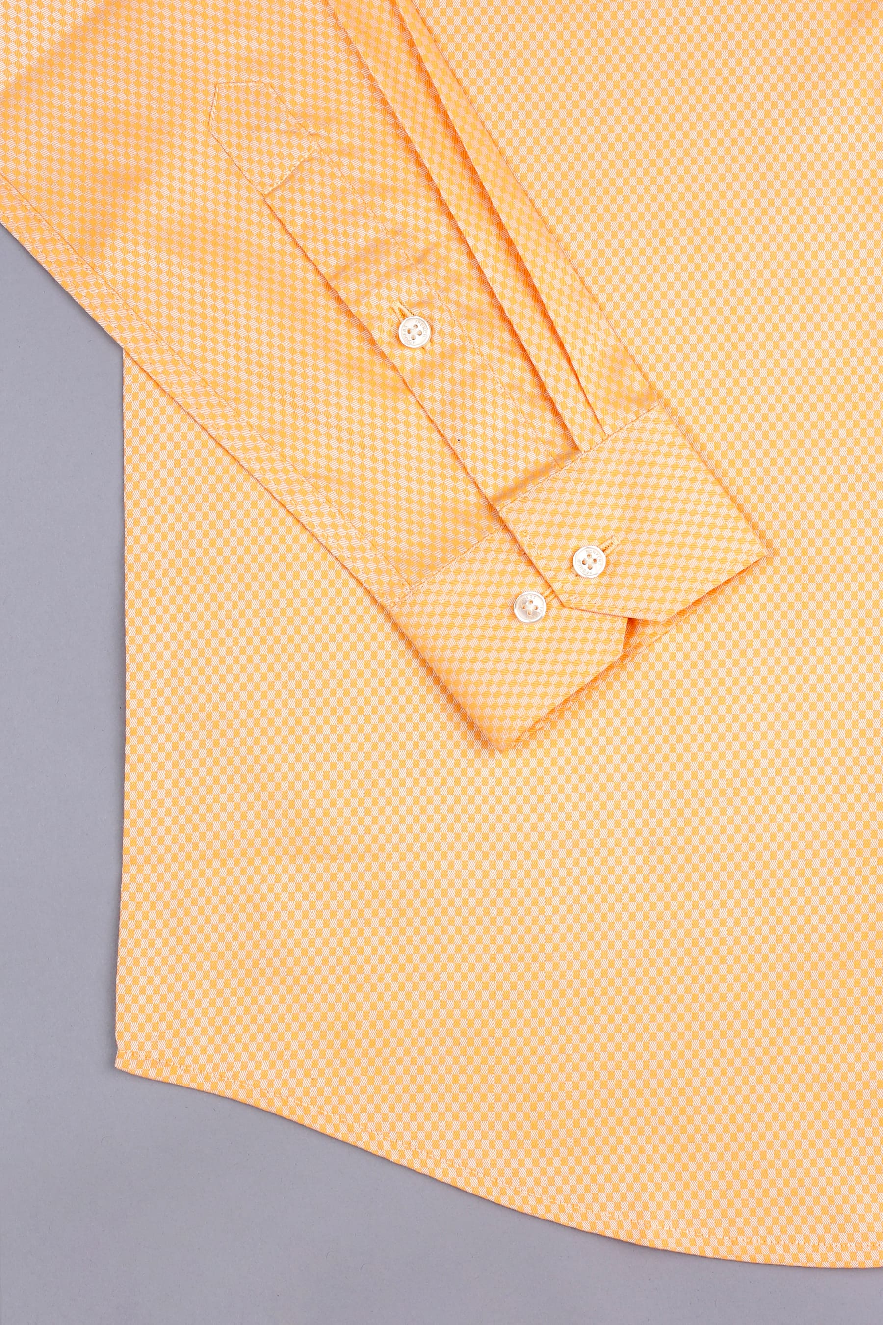 Merigold yellow jacquard printed shirt