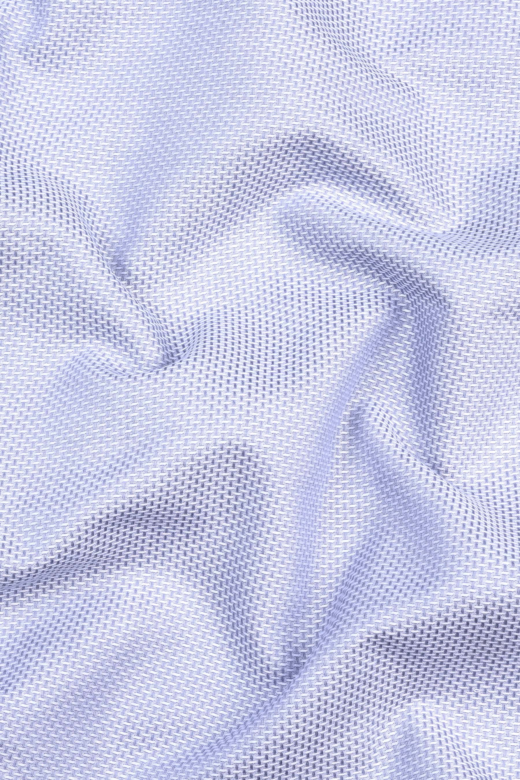 Light grey jacquard cotton shirt