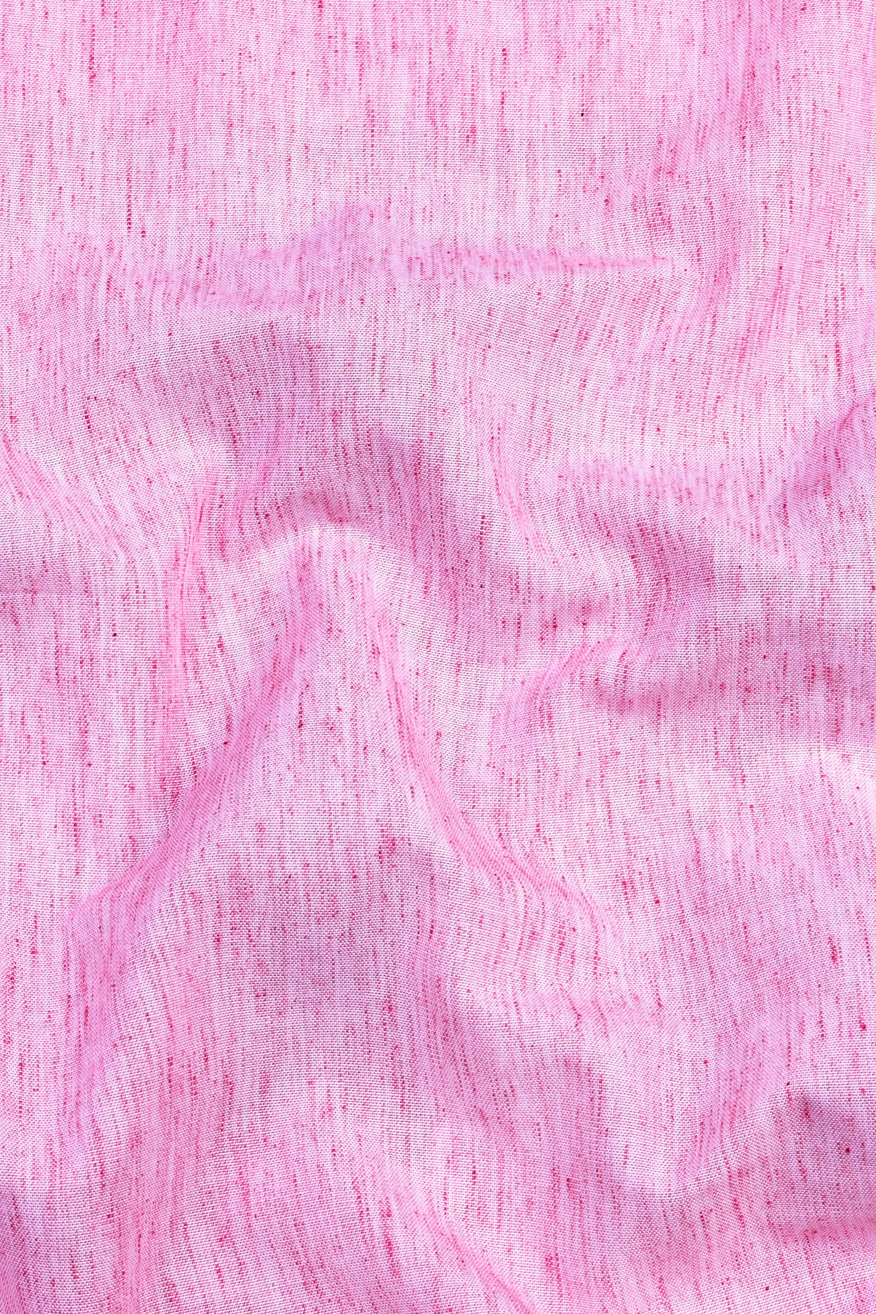 Rose pink dot with white texture solid shirt