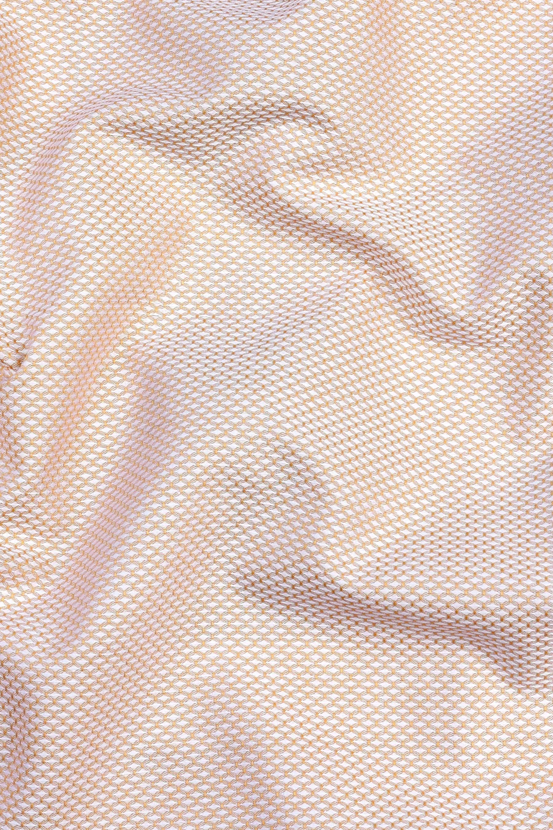 Sand brown snack skin texture jacquard shirt