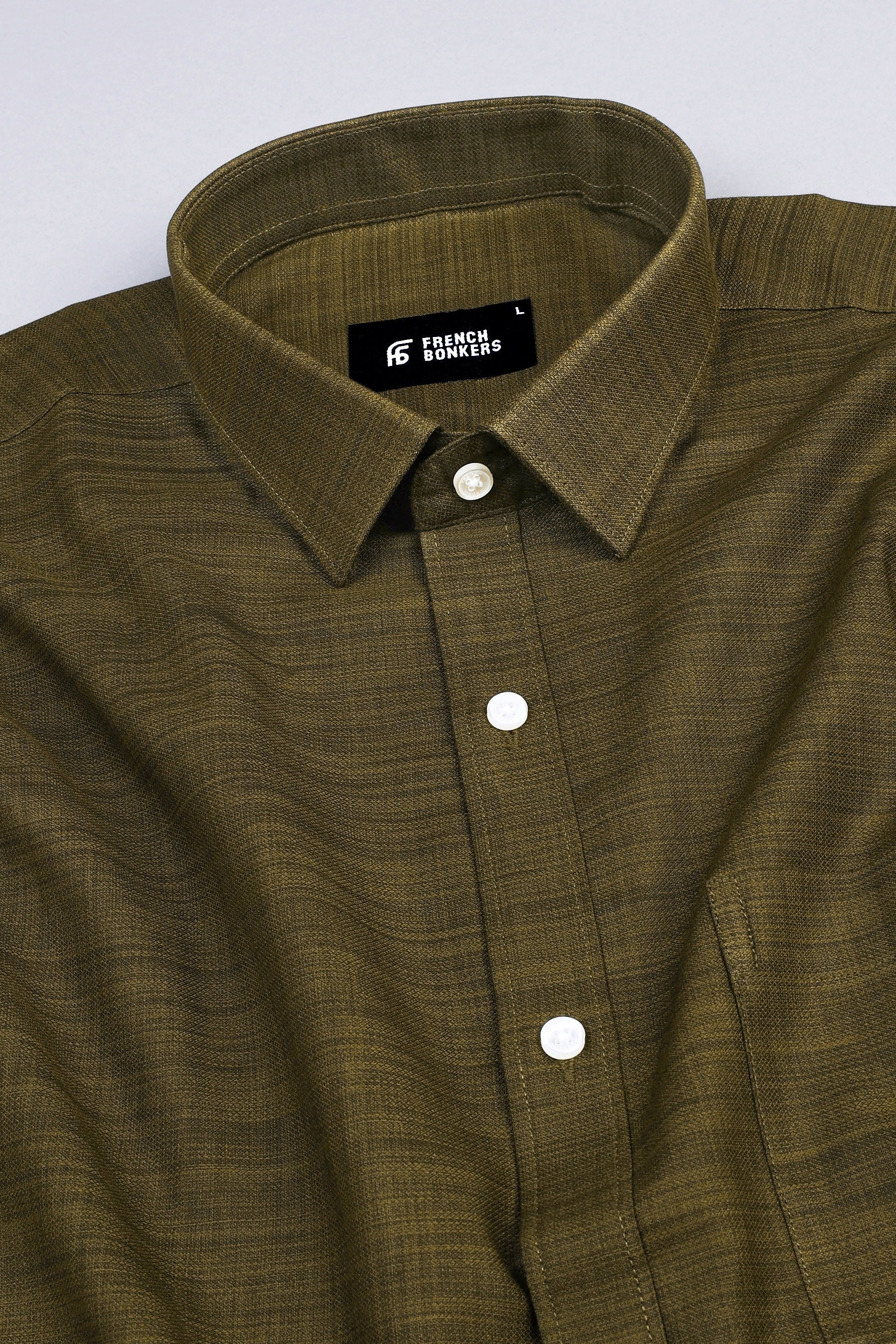 Gorillaz green amsler linen cotton shirt