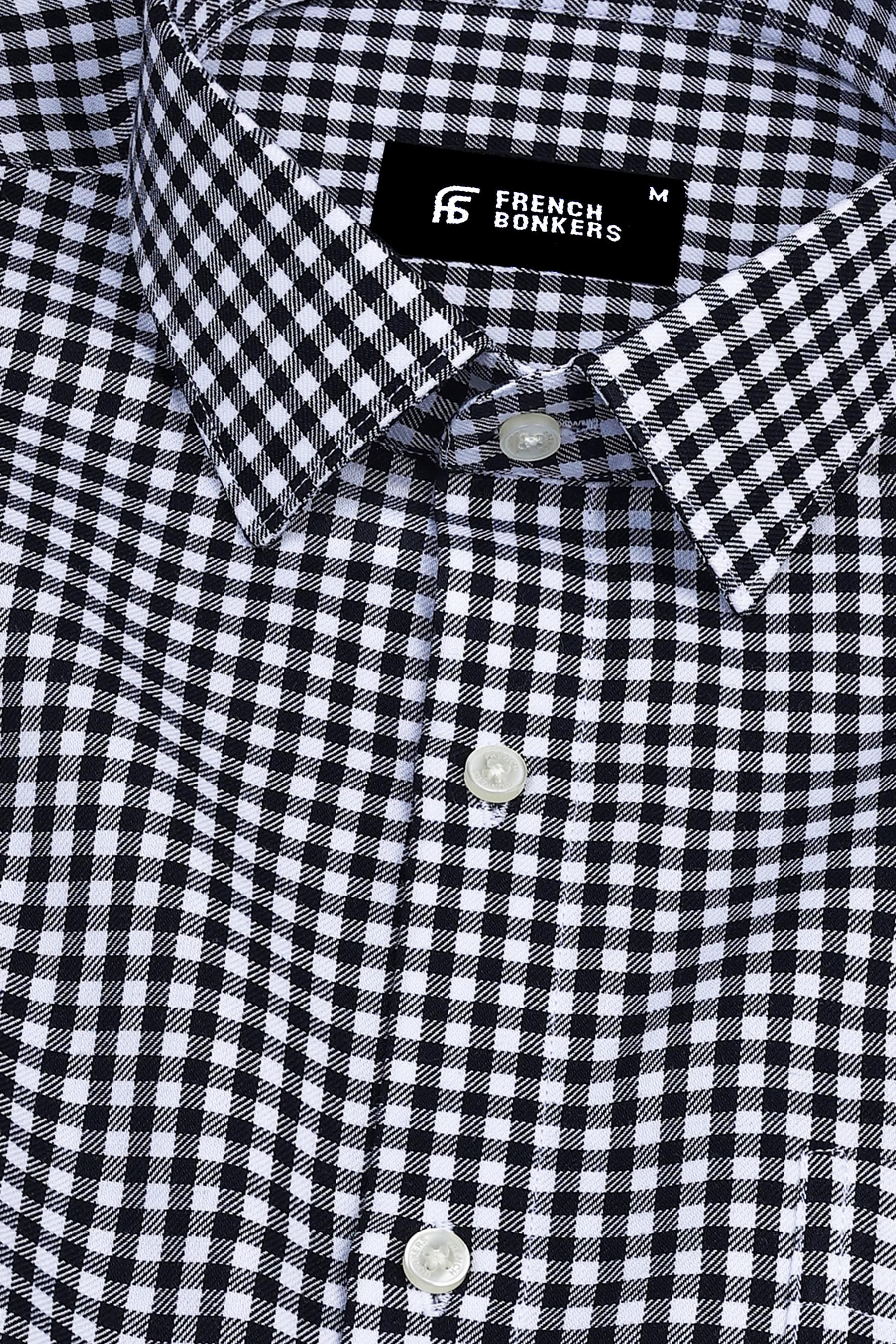 Classic Black with white twill check shirt