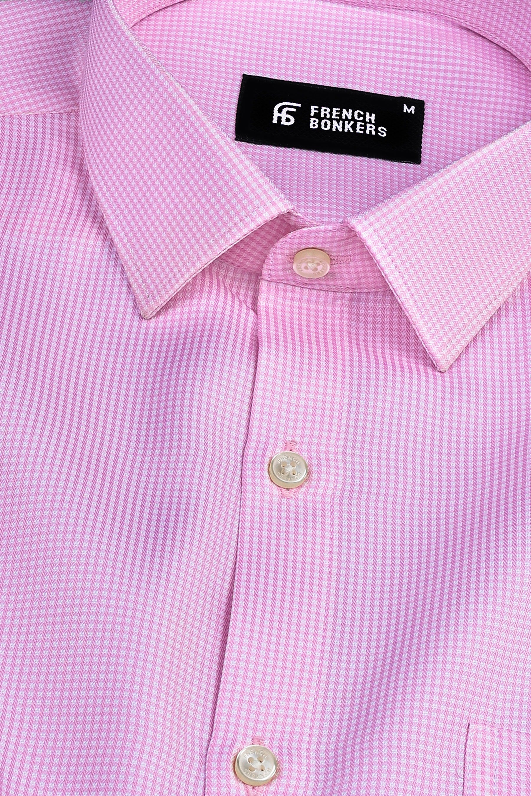 Dapper Pink mini check shirt