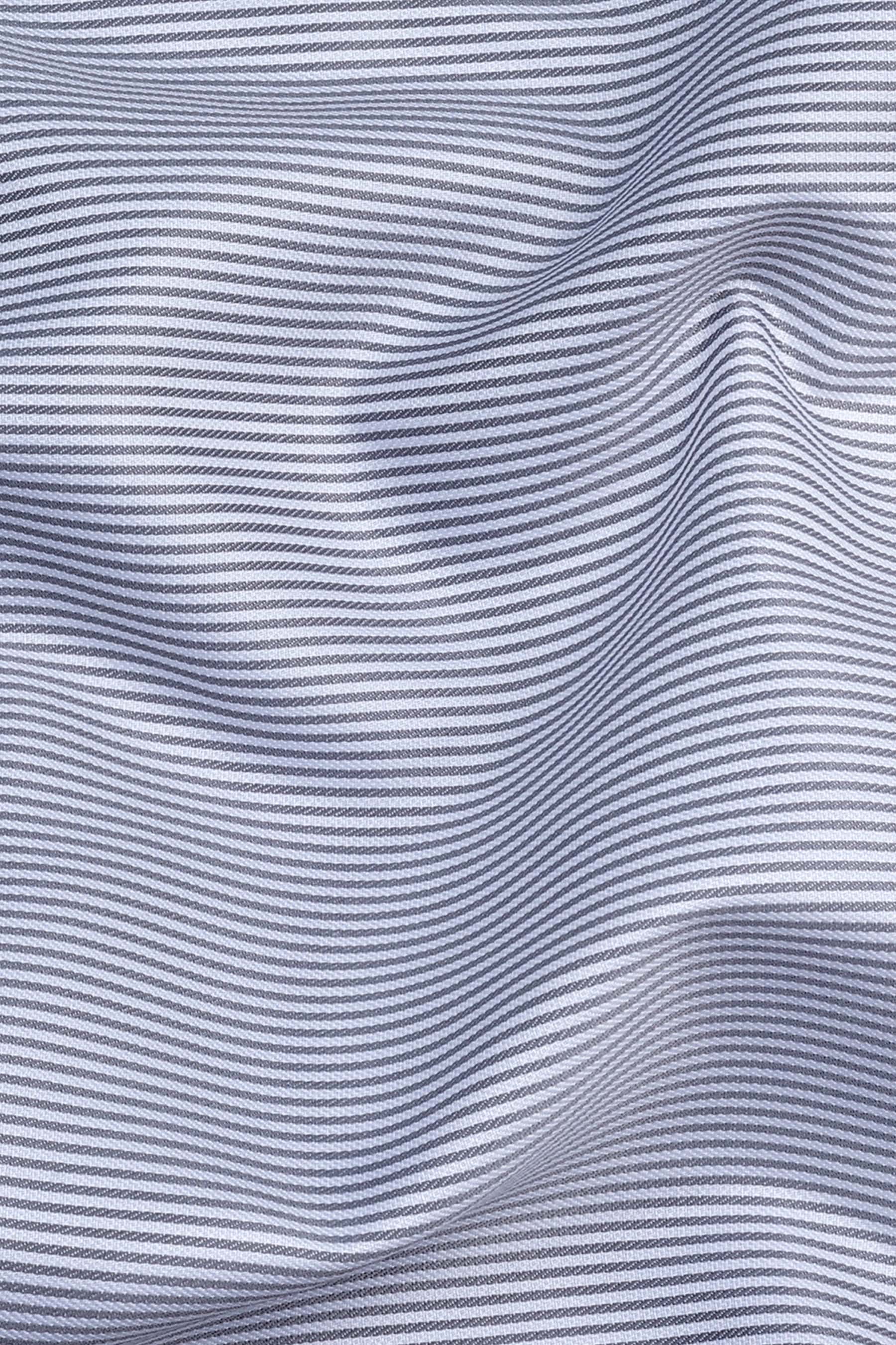 Masculine dark grey stripe shirt