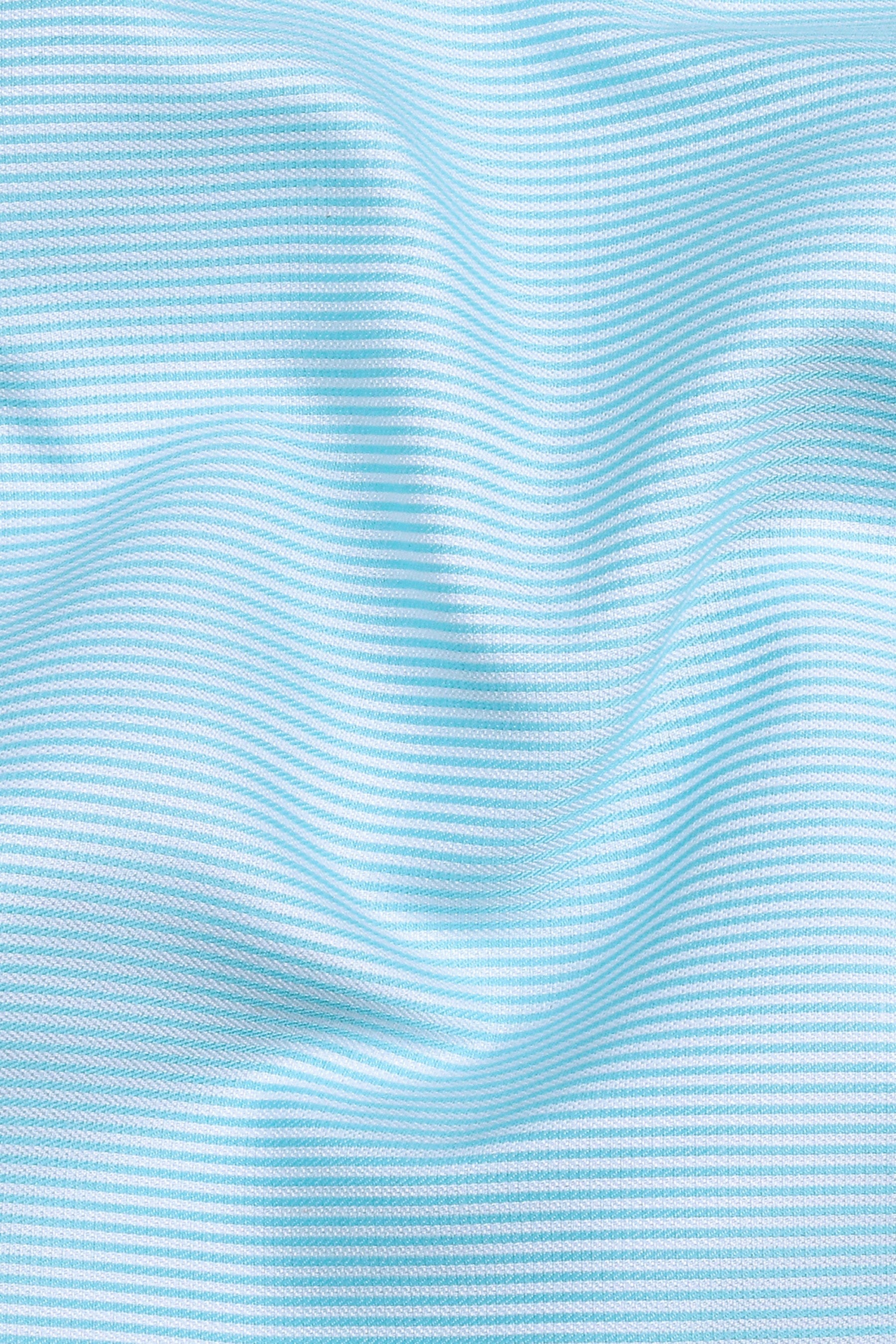 Masculine sky blue stripe shirt