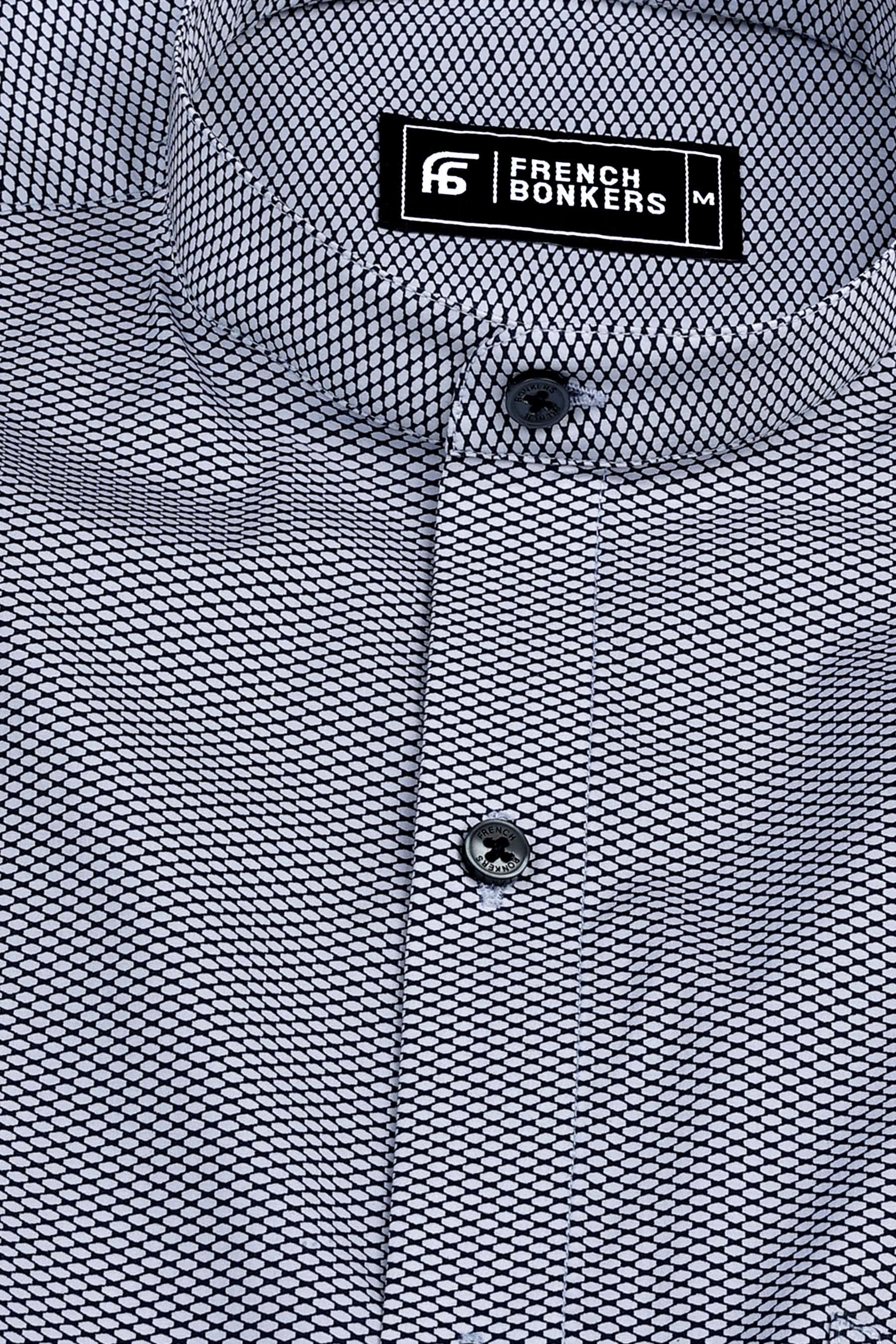 Black vector snake skin printed cotton shirt