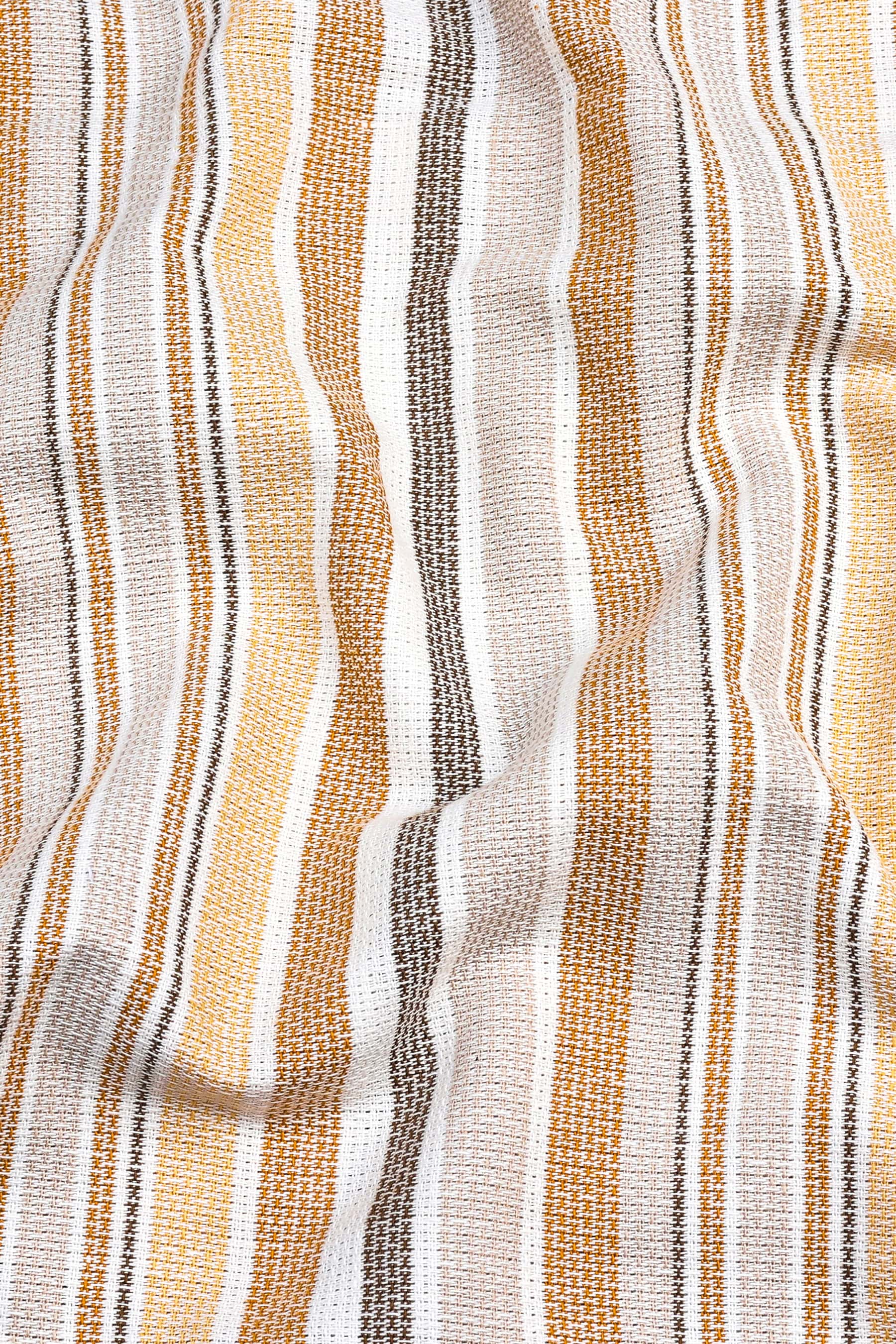 Grey with light and dark brown line vintage stripe shirt