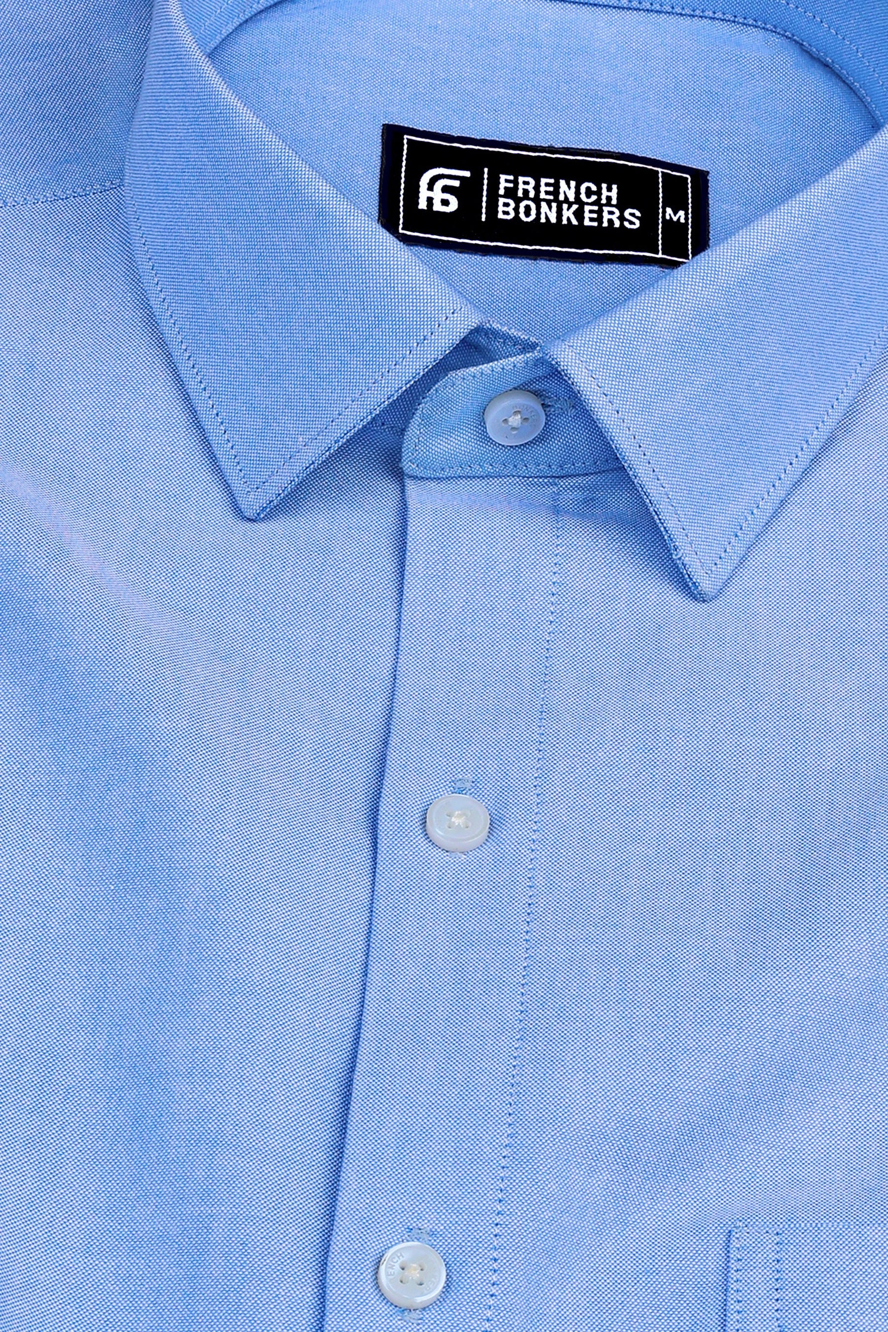Noble Blue oxford cotton shirt
