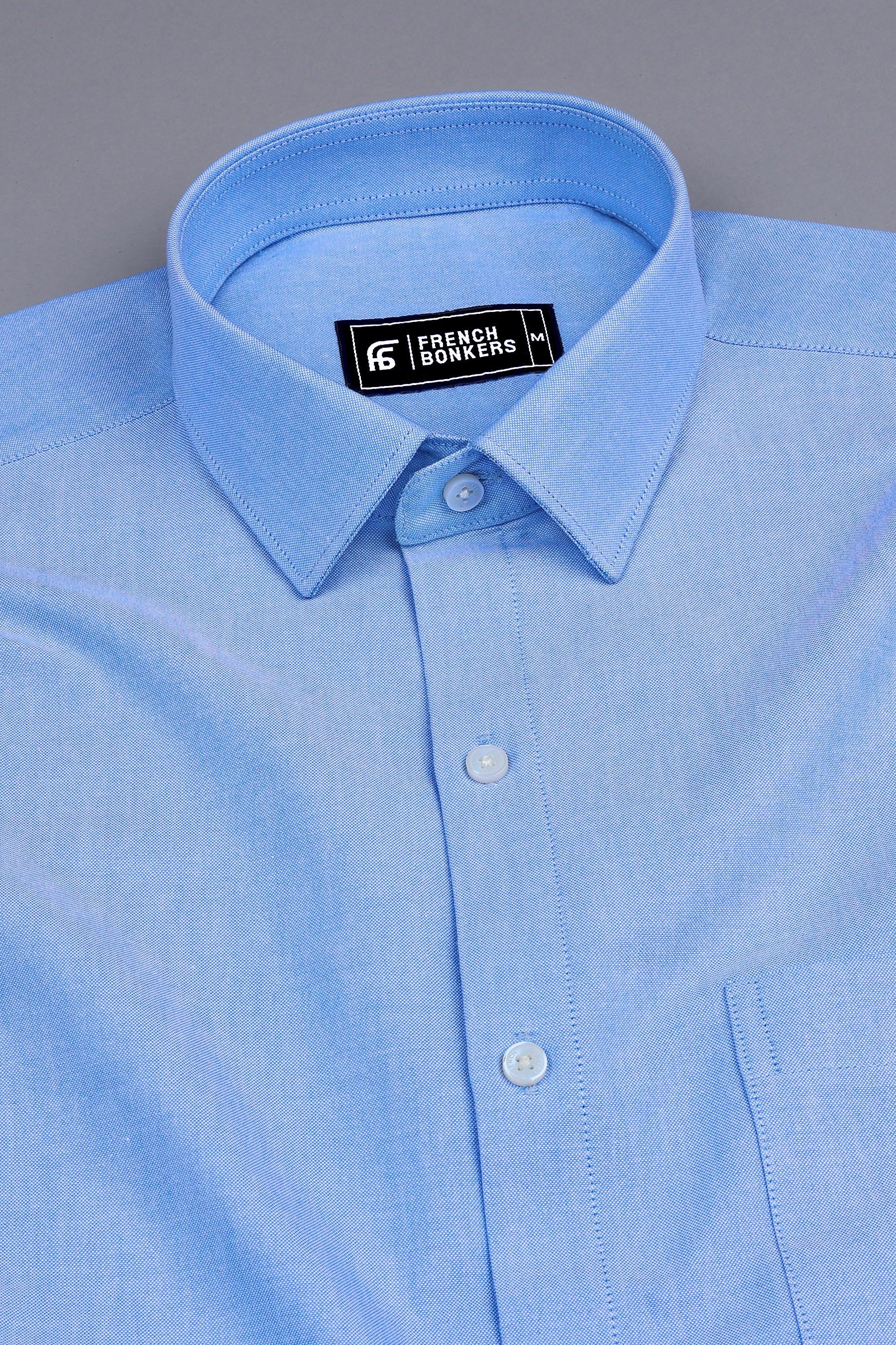 Noble Blue oxford cotton shirt