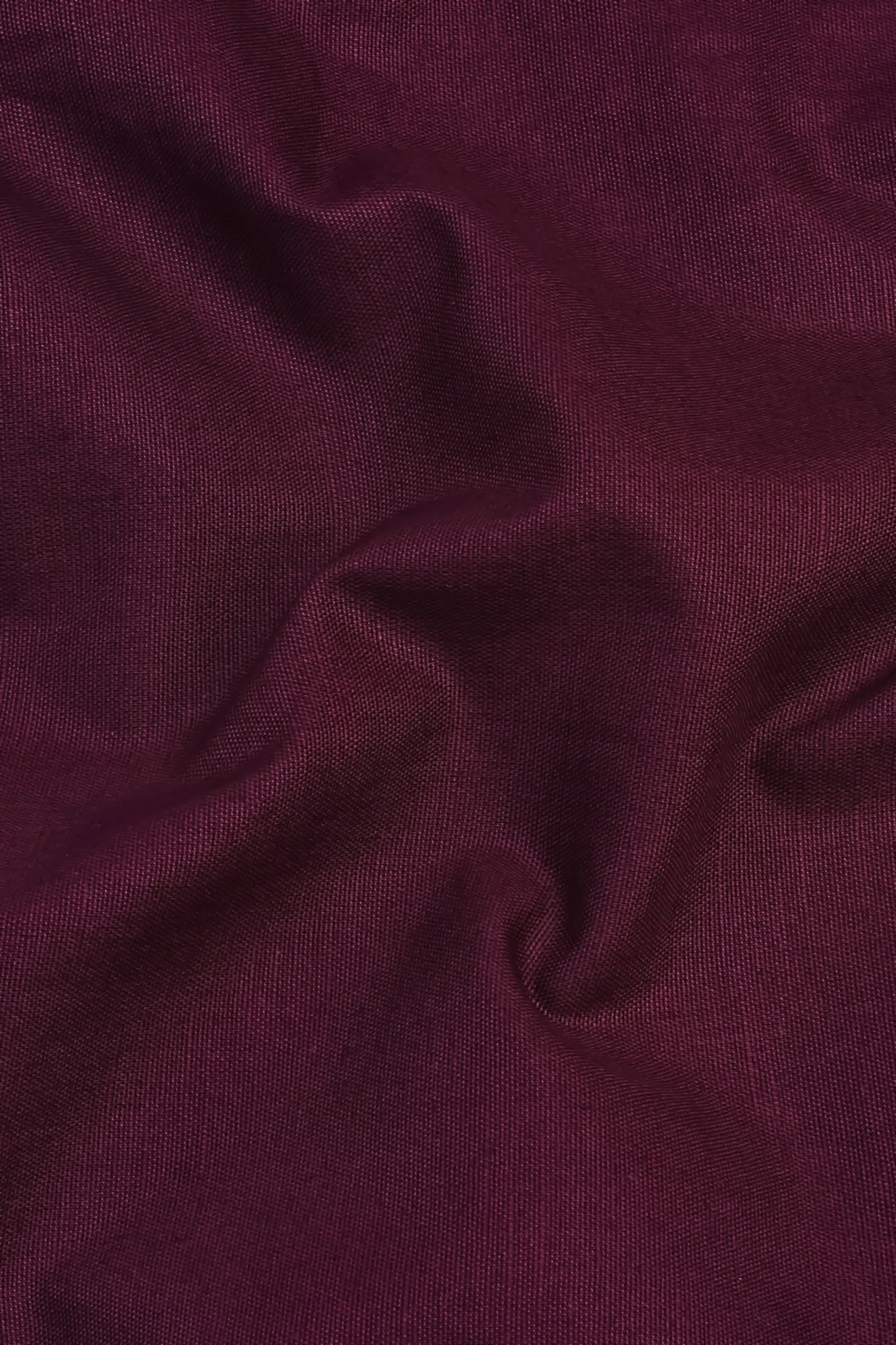 Shiny dark brown cotton linen shirt