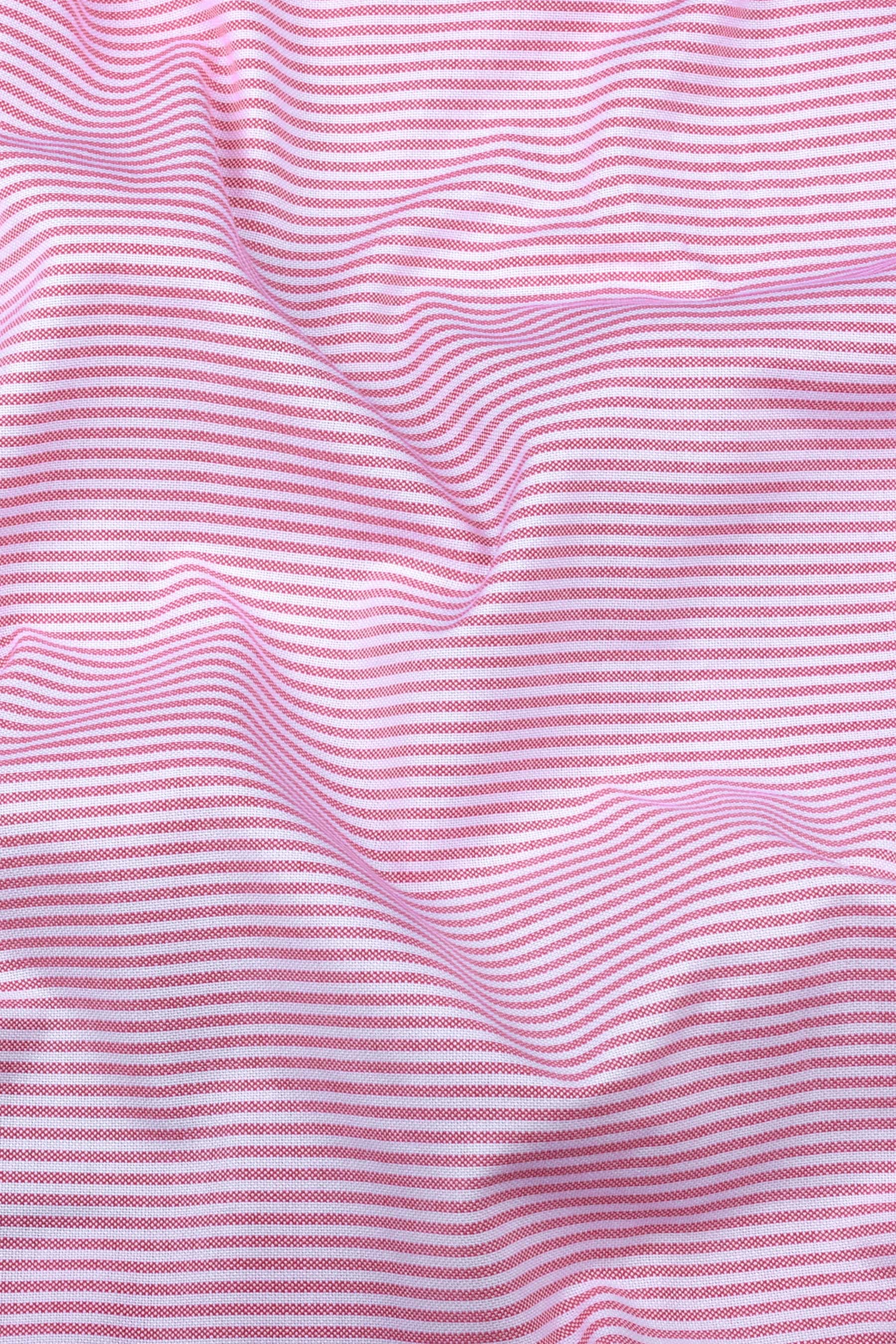 Carrot with white oxford stripe cotton shirt