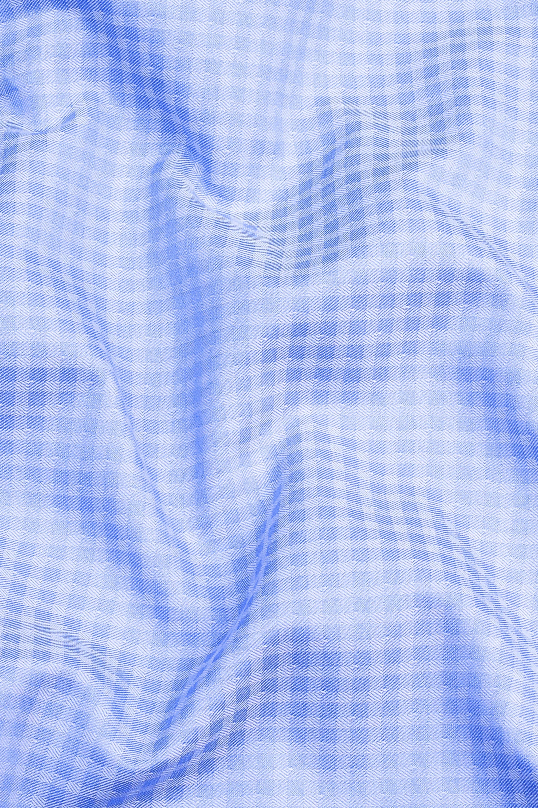 Lumina light blue check shirt