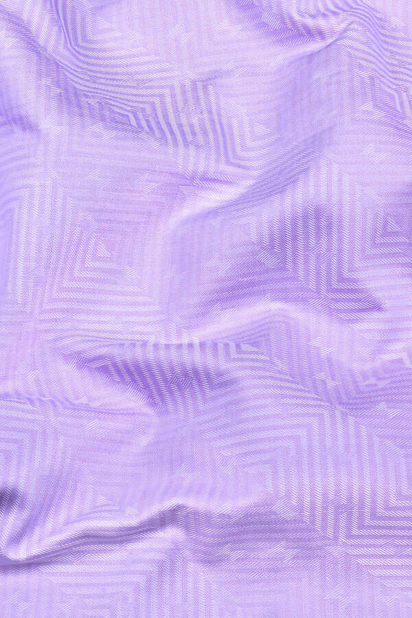 Purple maze pattren floral printed jacquard cotton shirt