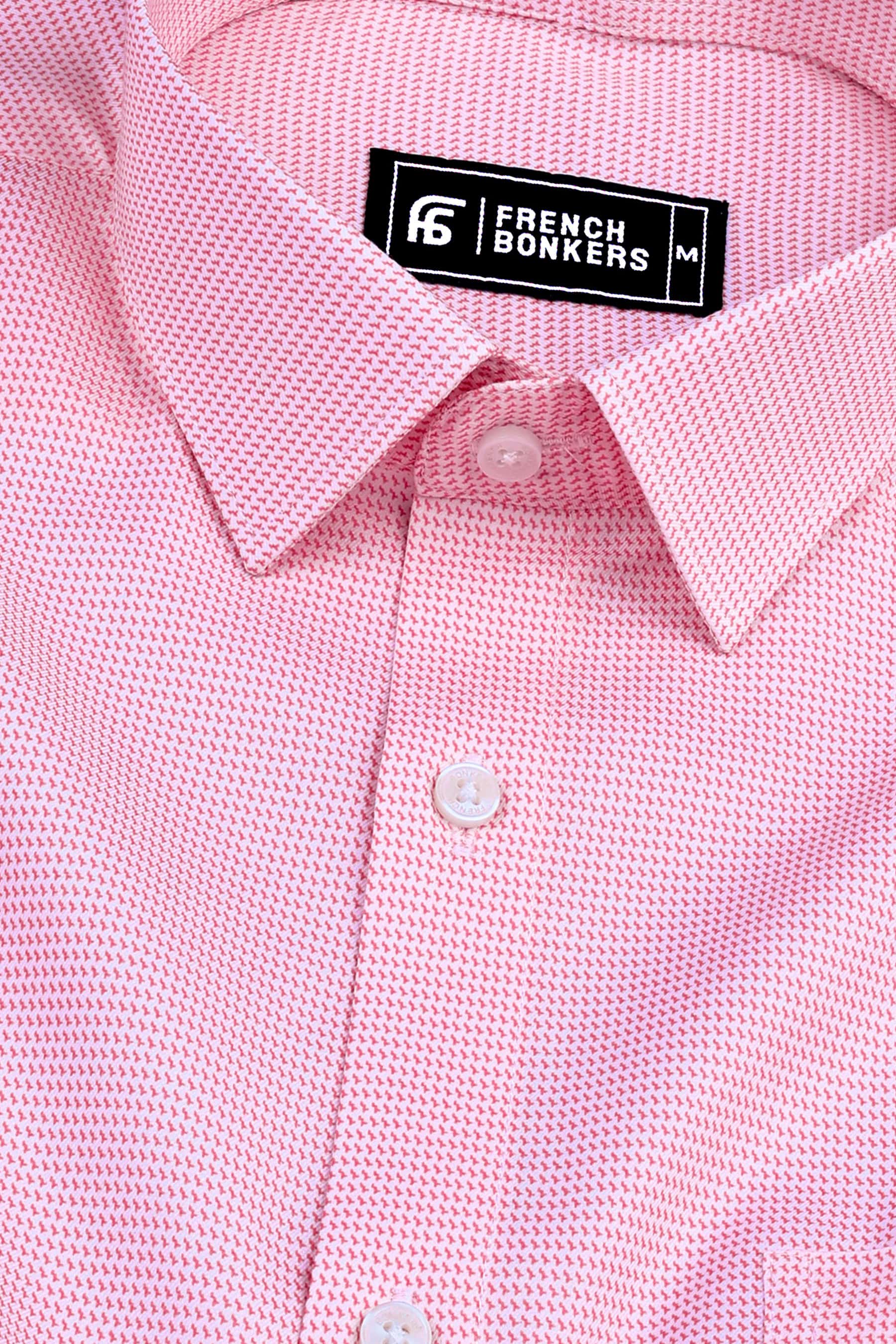 Carrot geometrical printed cotton shirt