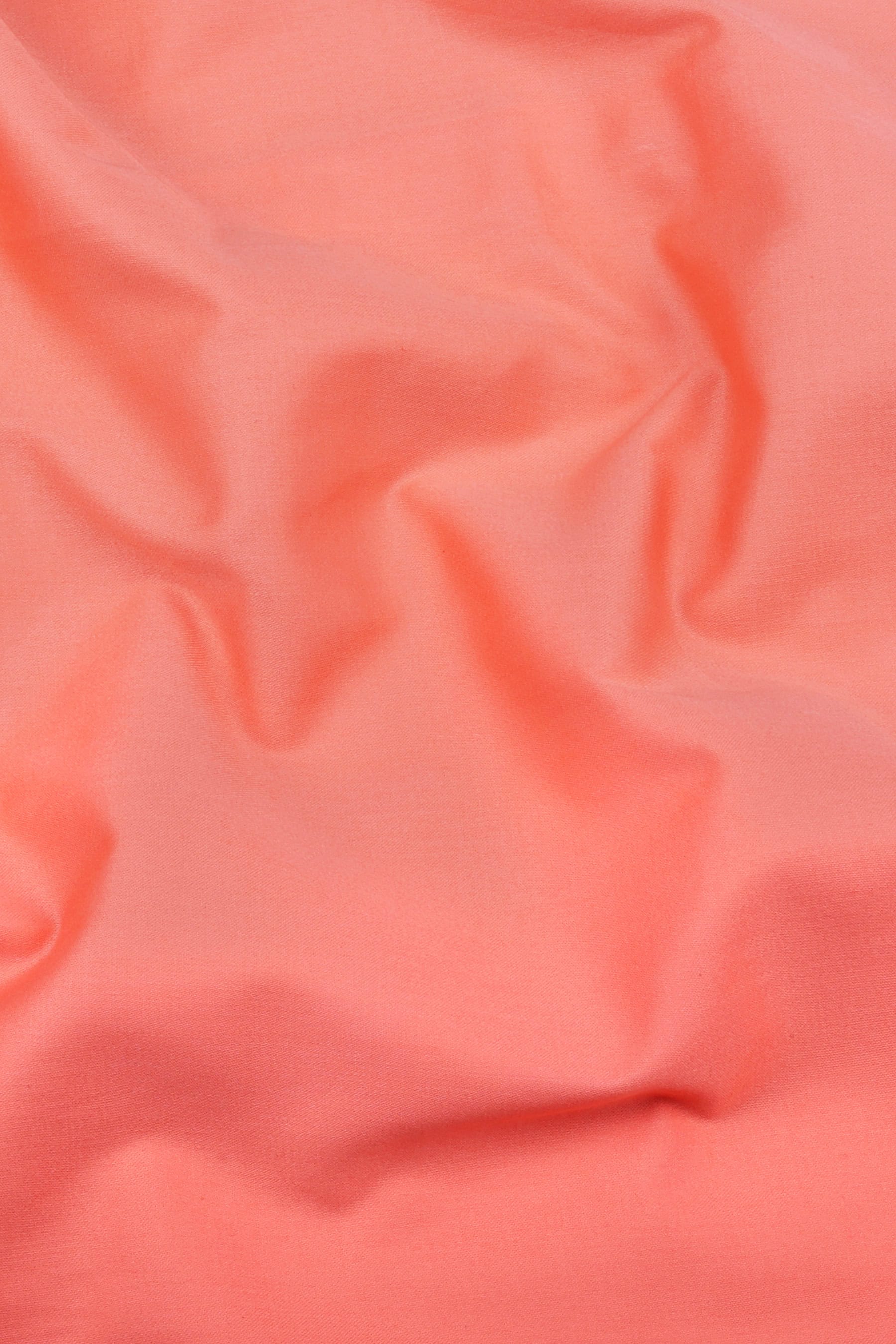 Rainbow orange satin cotton shirt
