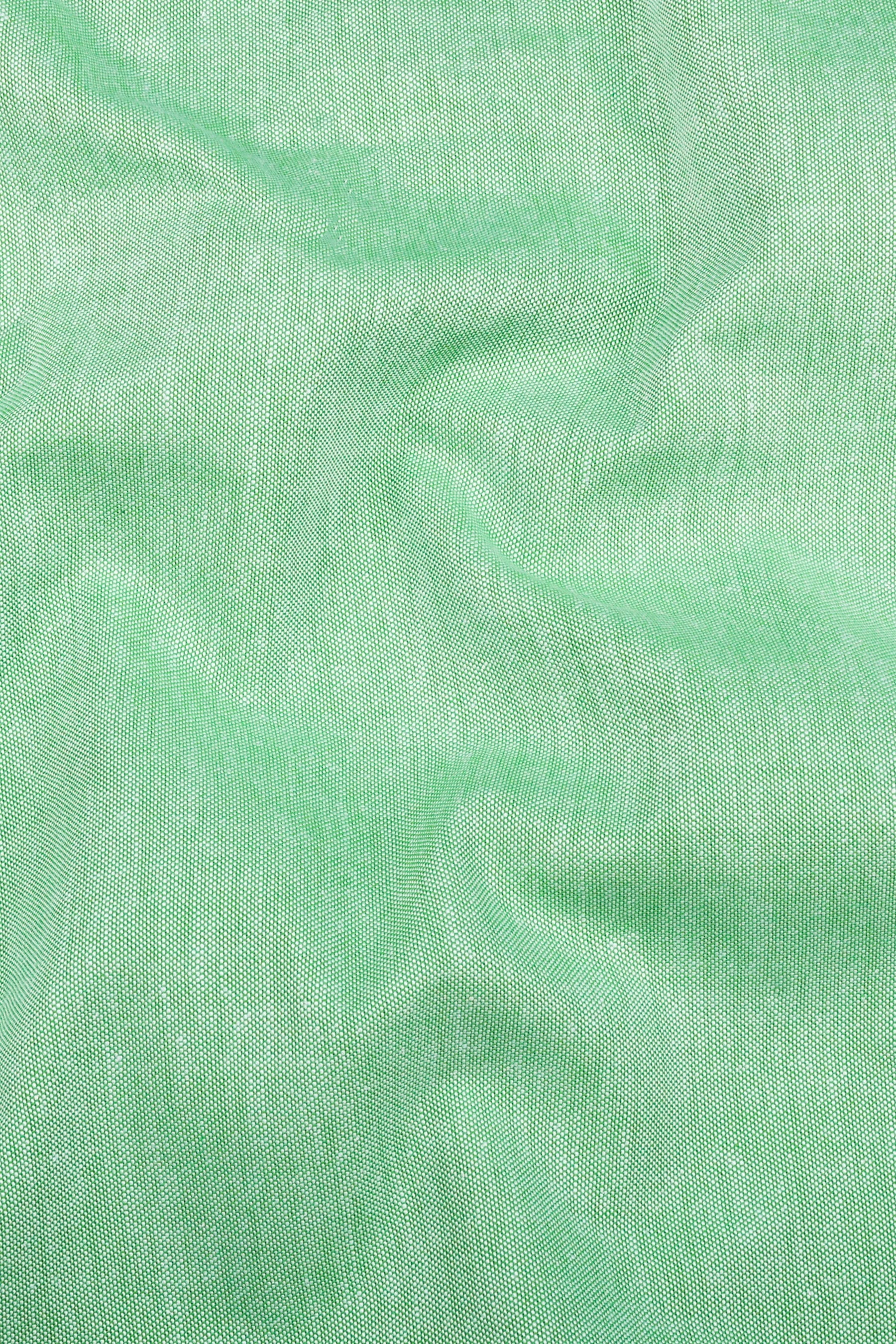 Green oxford cotton shirt