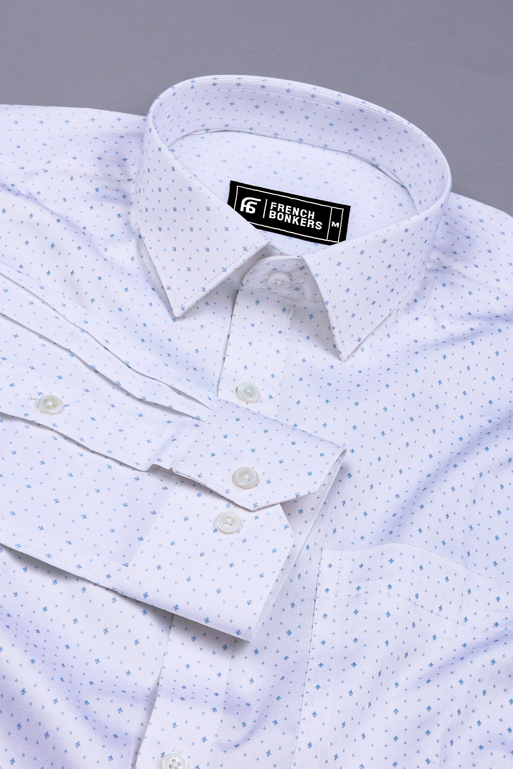 Snow White With Blue Printed Shirt