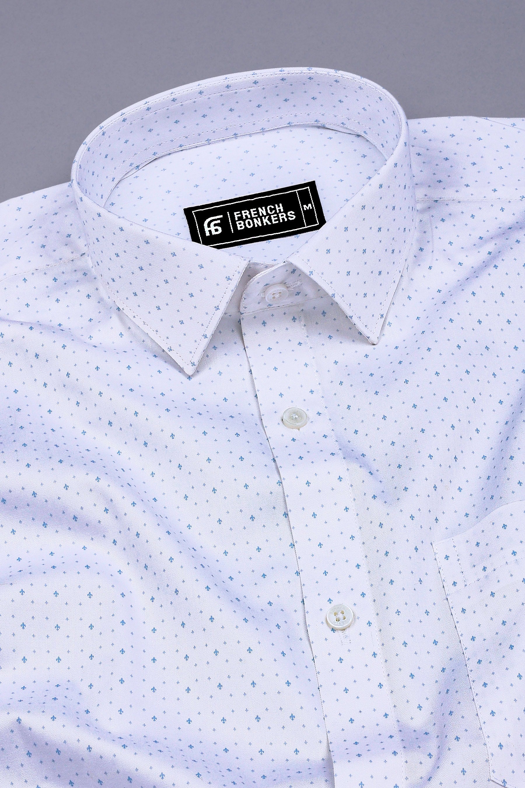 Snow White With Blue Printed Shirt