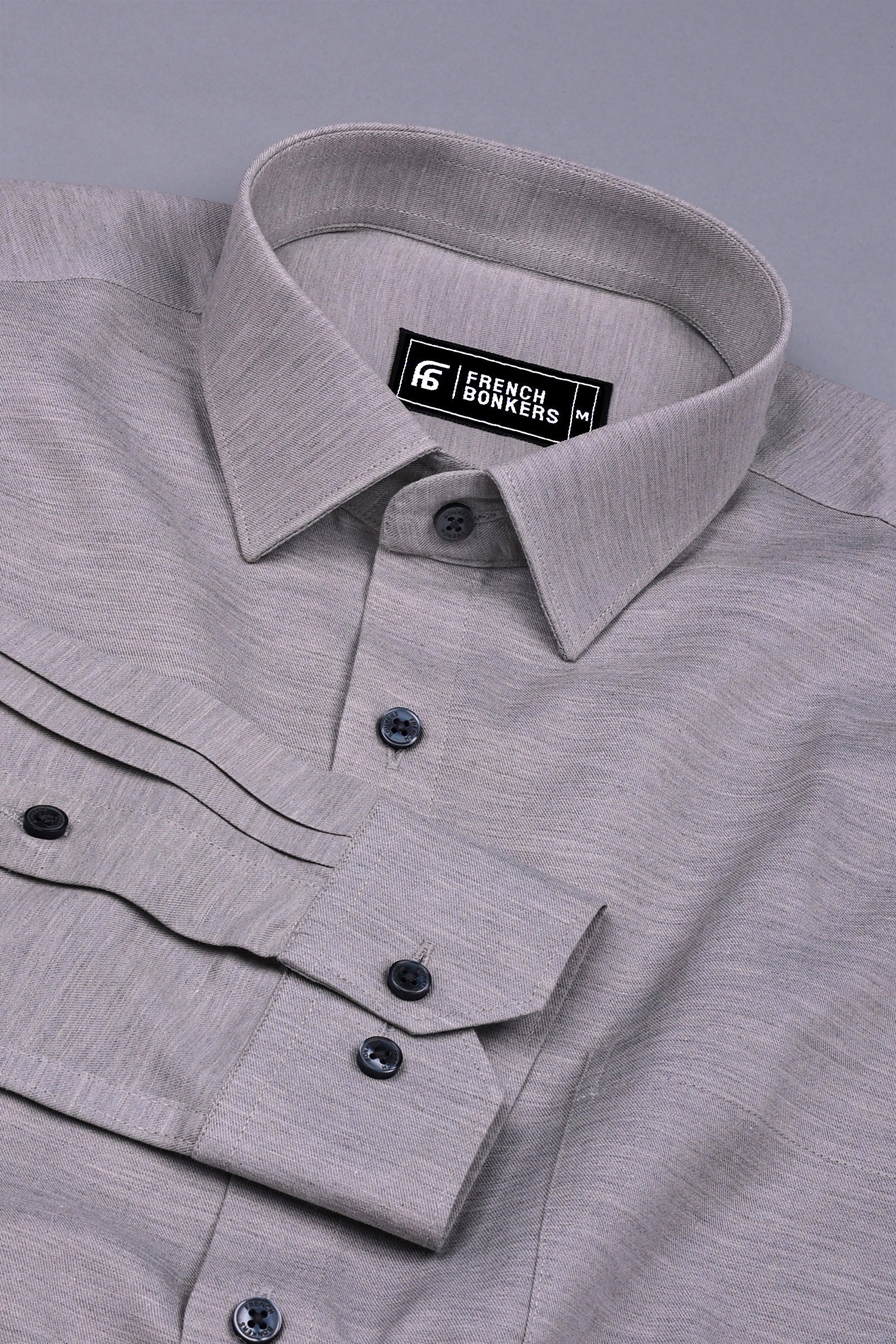 Strom Wind Gray Solid Shirt