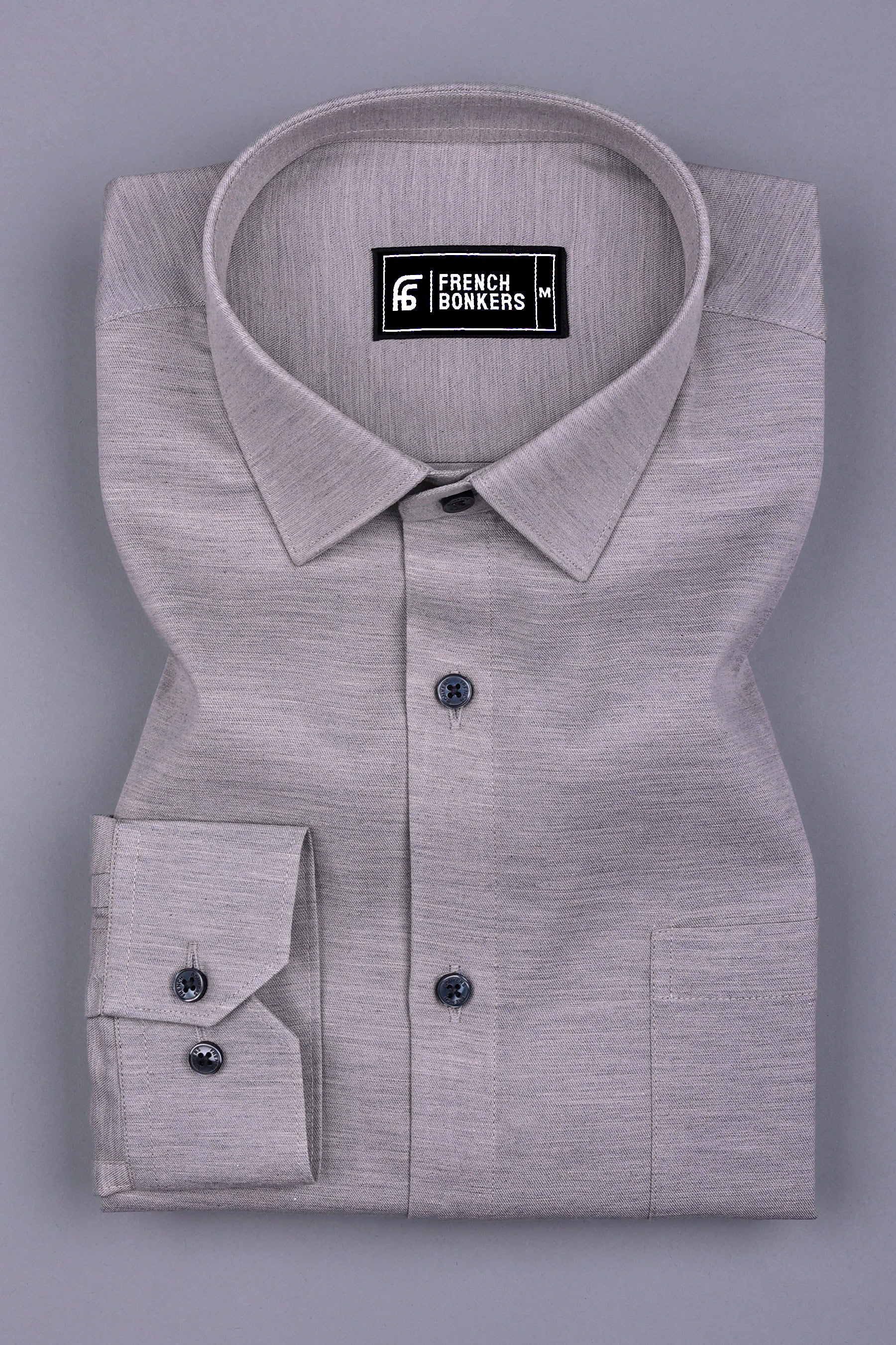 Strom Wind Gray Solid Shirt