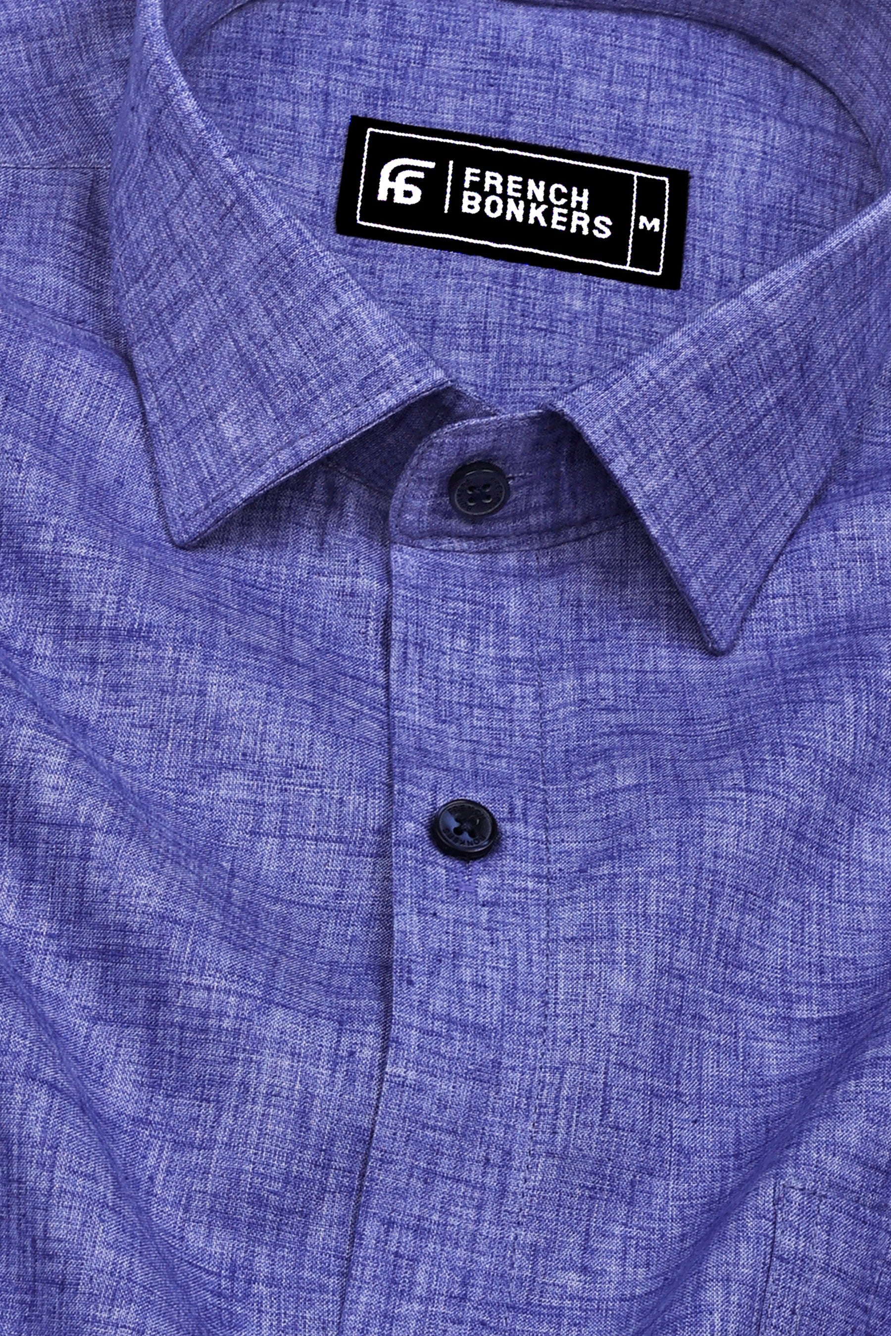 Blue Two Shaded Cotton Shirt