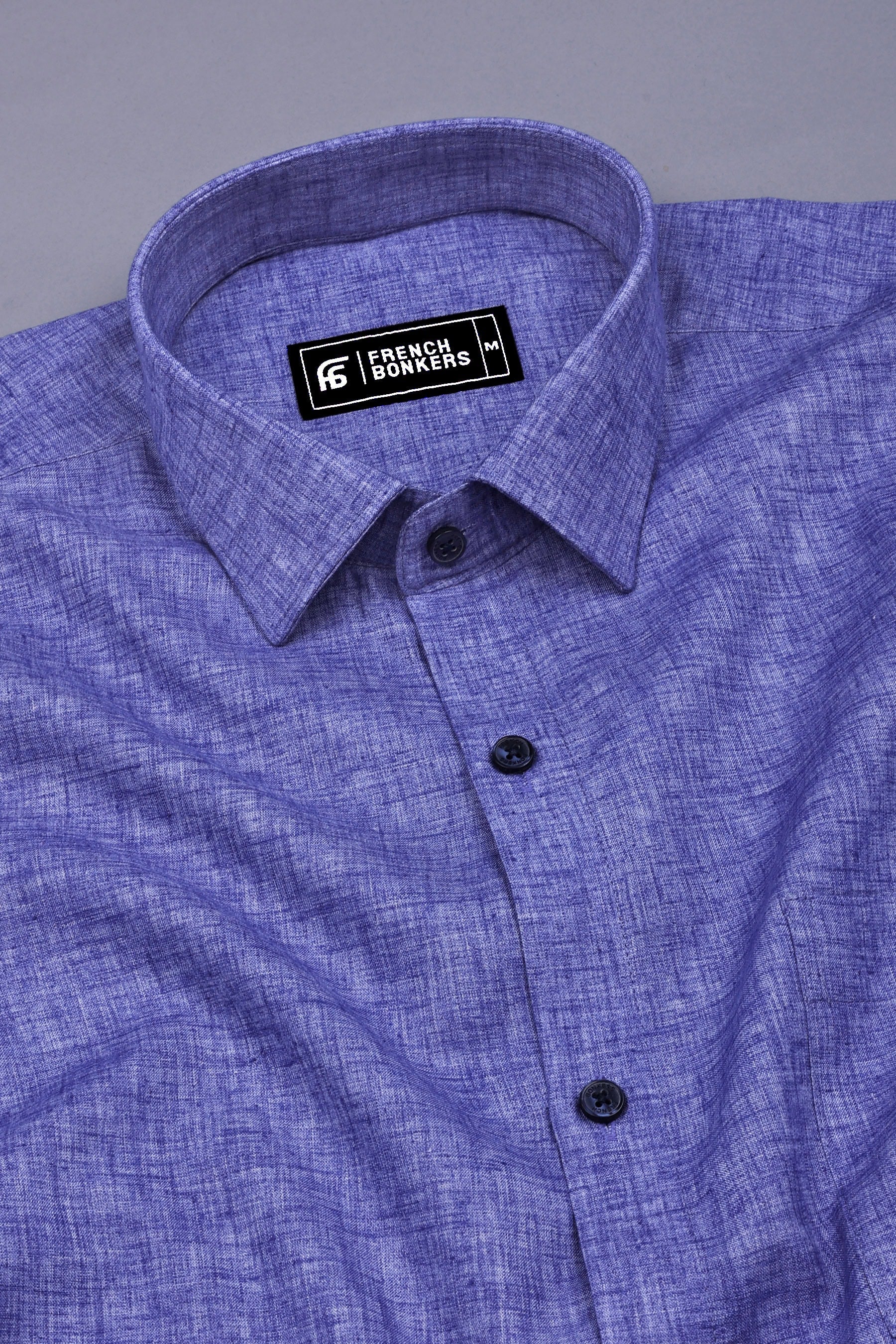 Blue Two Shaded Cotton Shirt