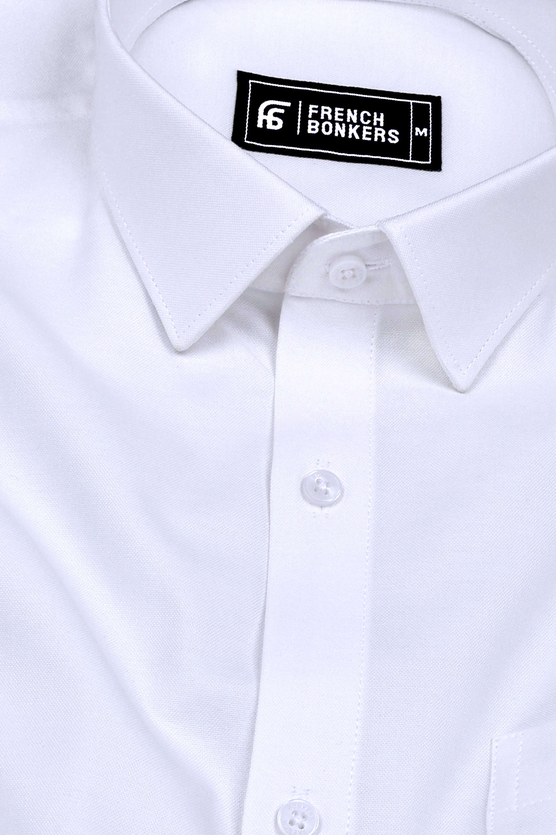 White Solid Oxford Cotton Shirt