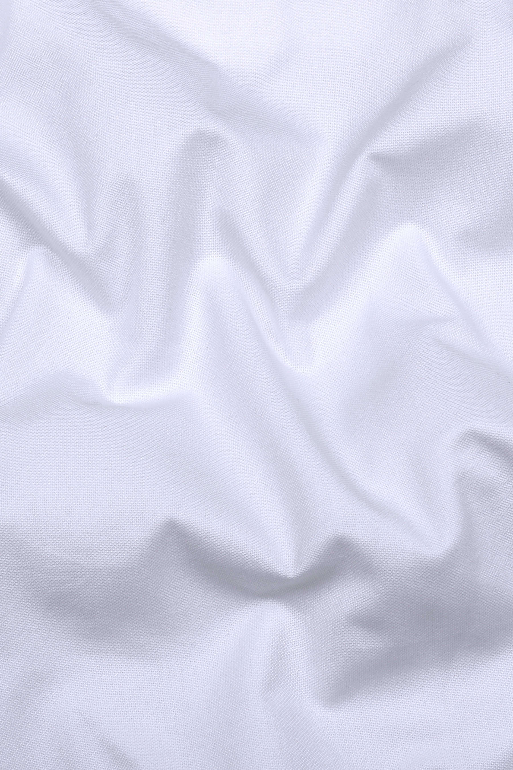 White Solid Oxford Cotton Shirt