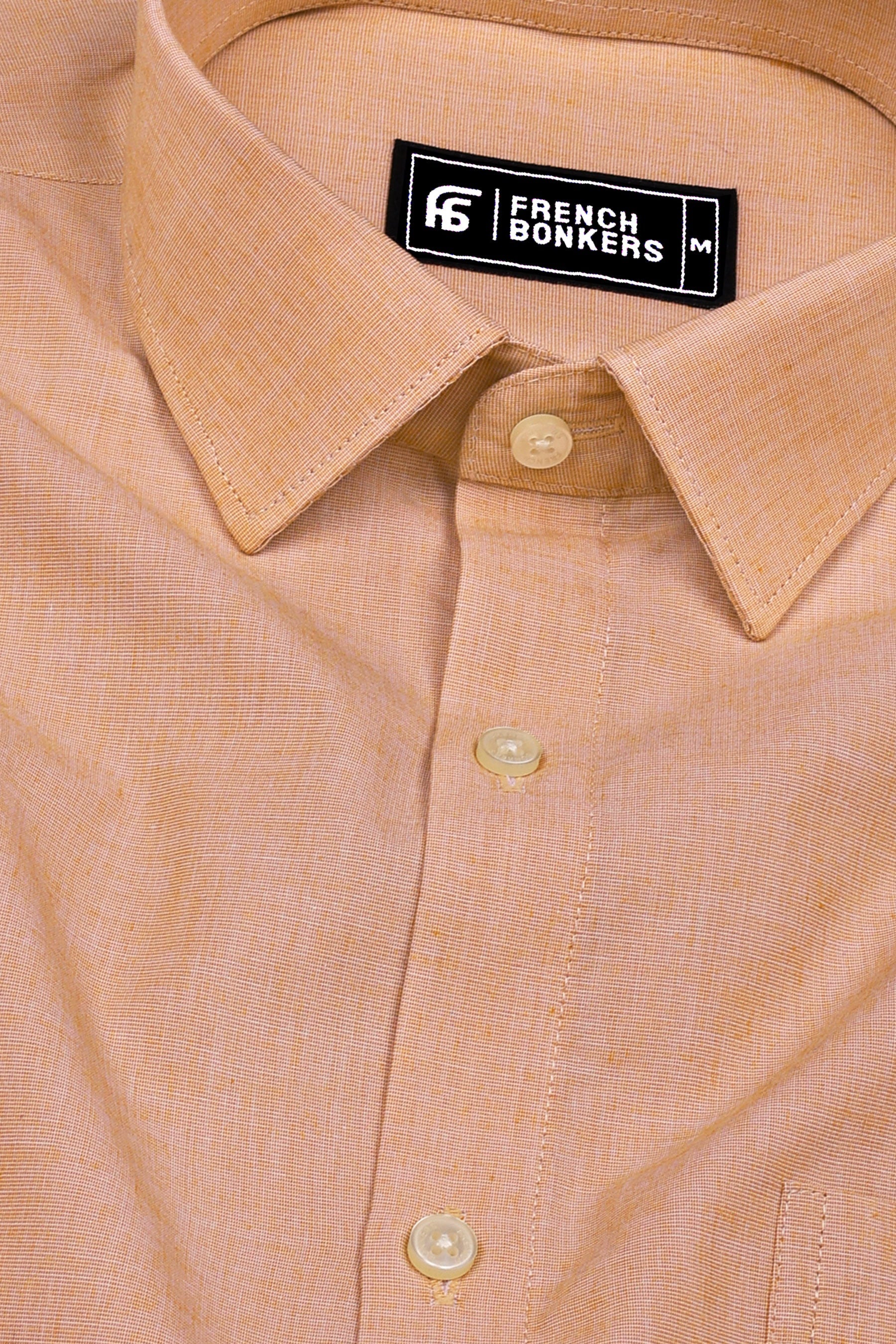 Butter Cream Solid Cotton Shirt