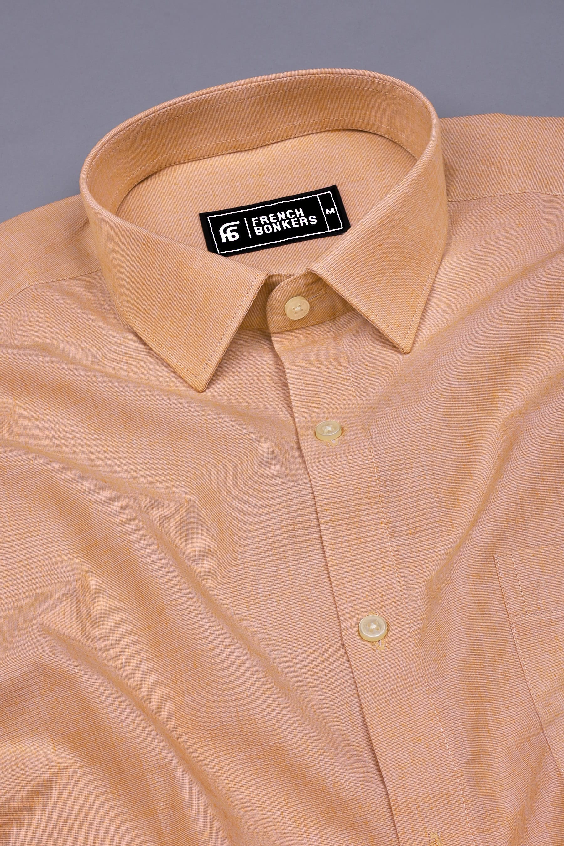 Butter Cream Solid Cotton Shirt