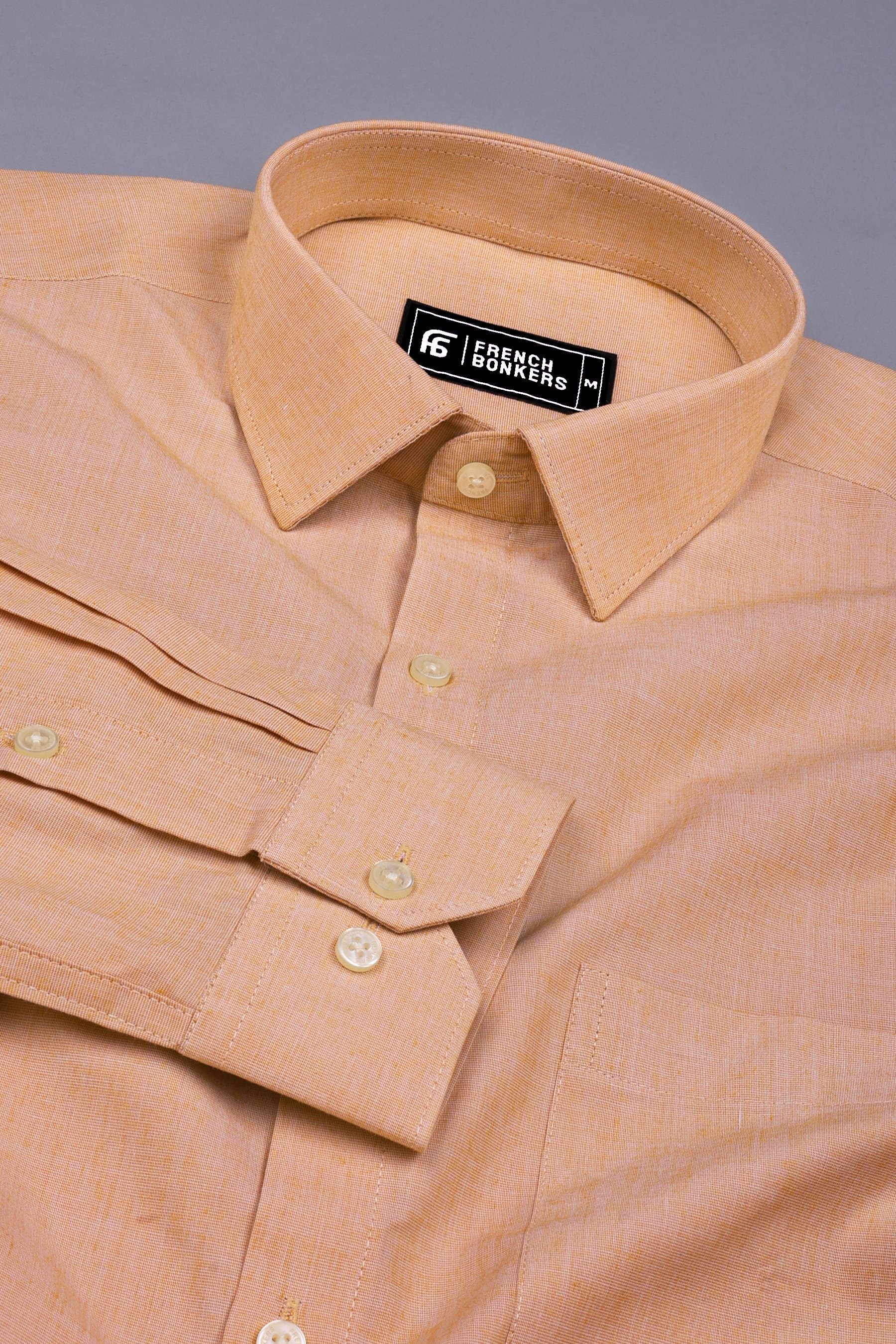 Butter Cream Solid Cotton Shirt