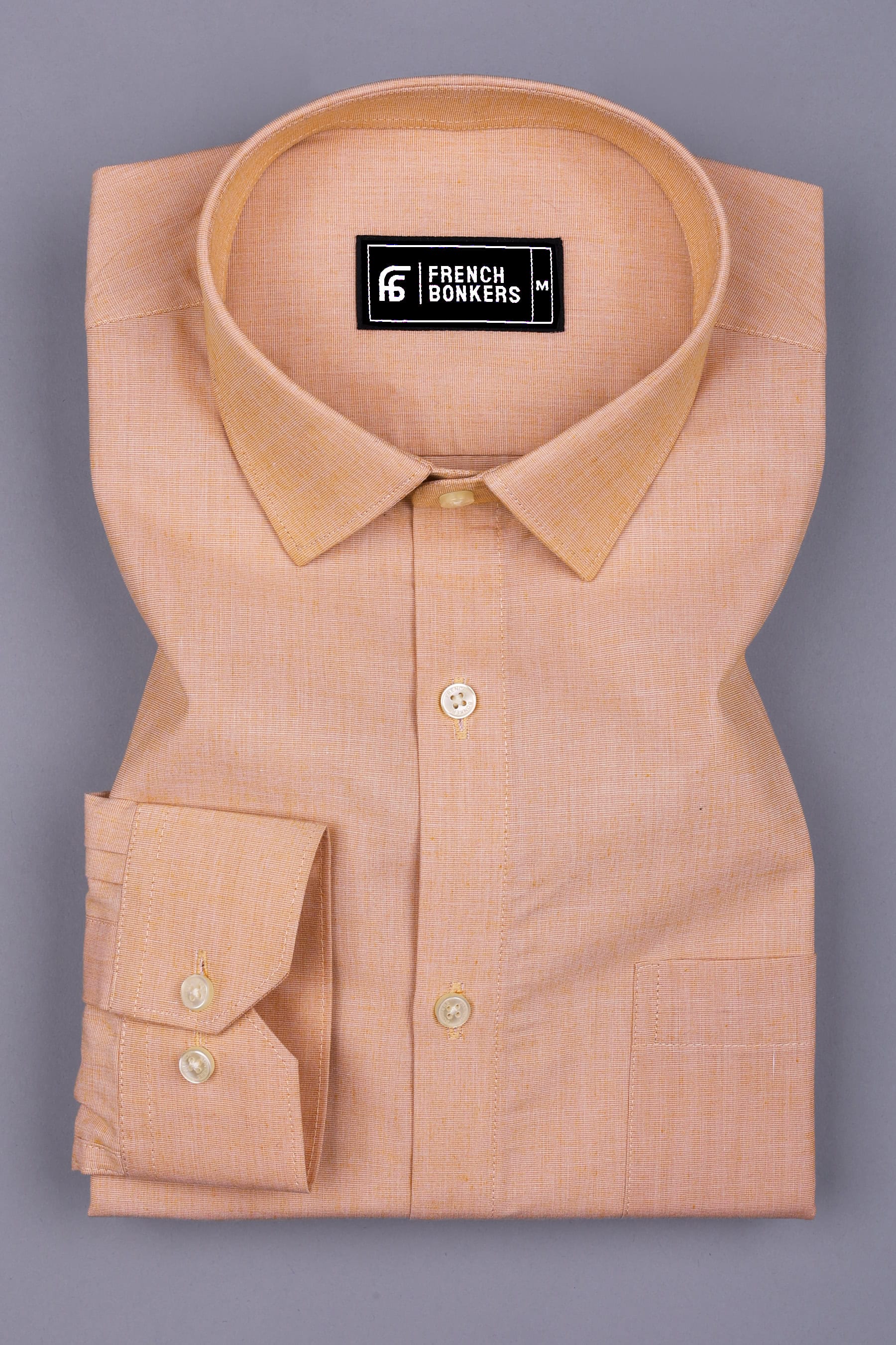 Butter Cream Solid Cotton Shirt