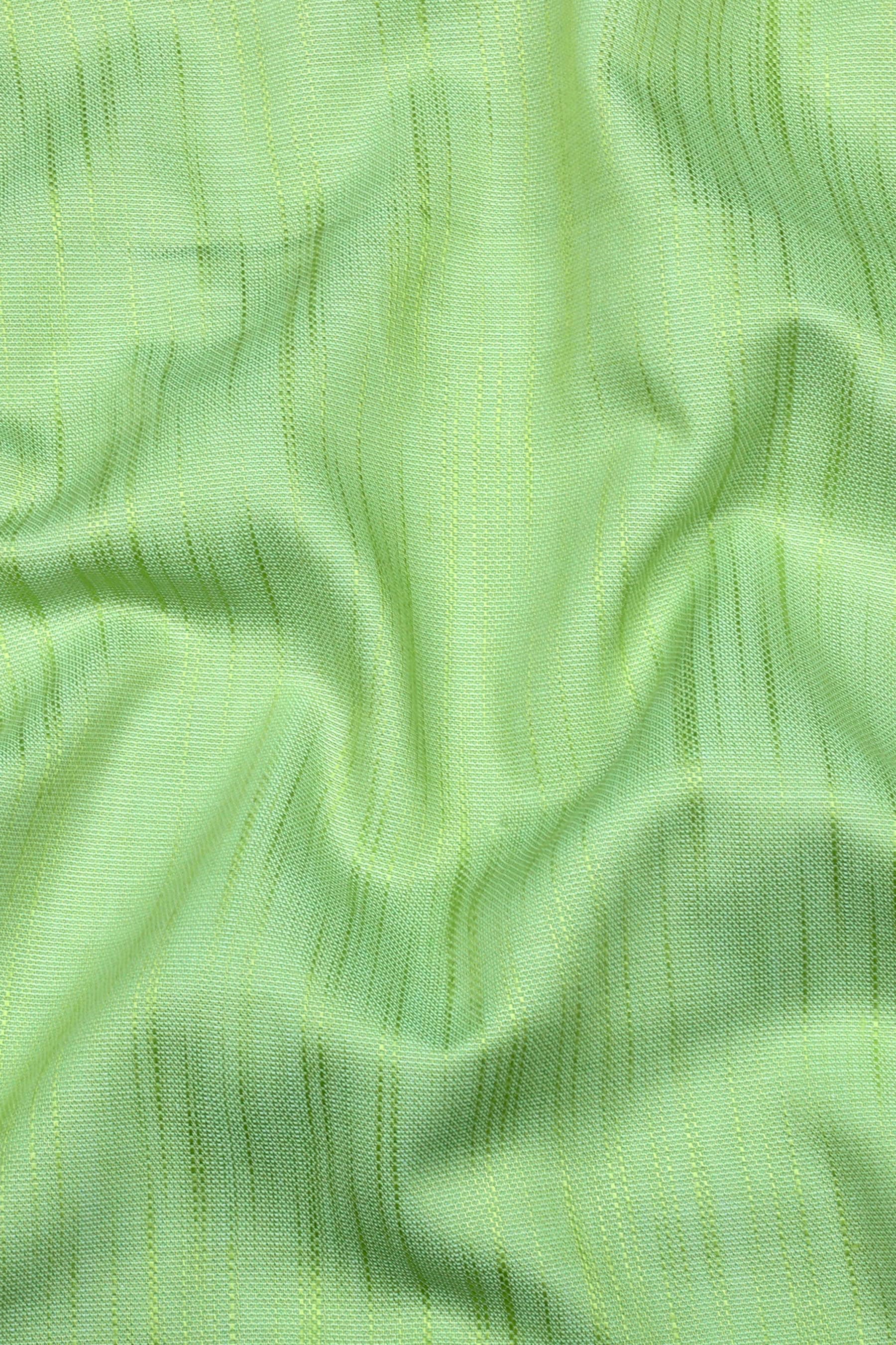 Parrot Green Solid Linen shirt