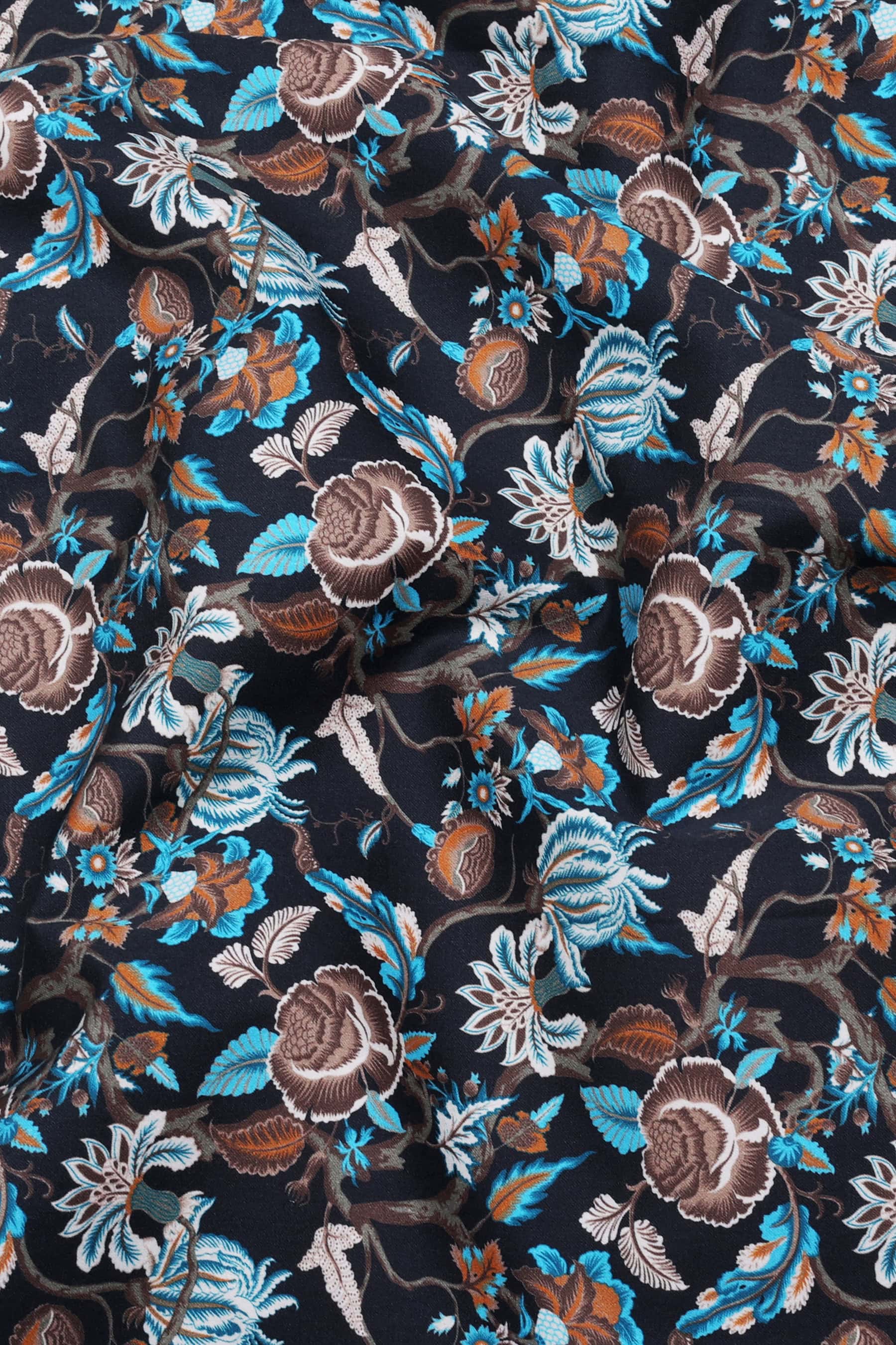 Trooper Sea Wale Printed Cotton Shirt