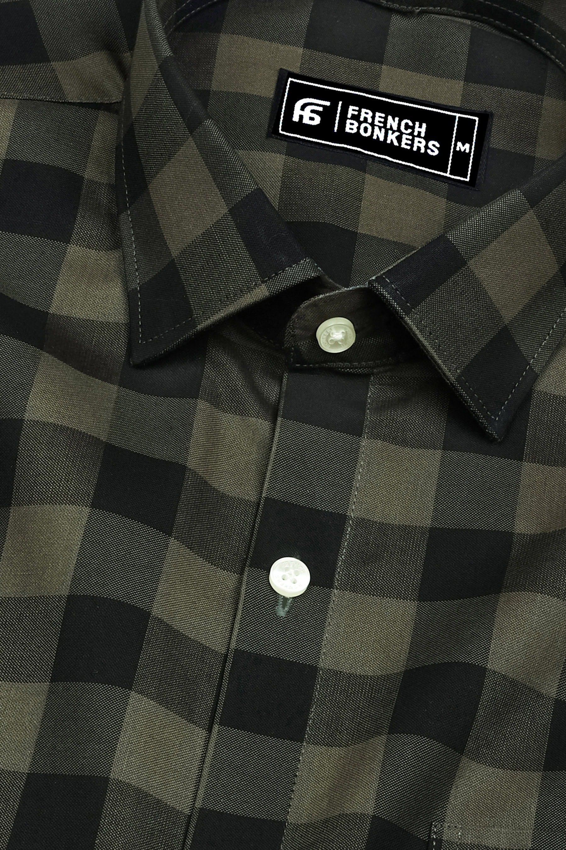 Virgo Green Sudoku Cotton Check Shirt