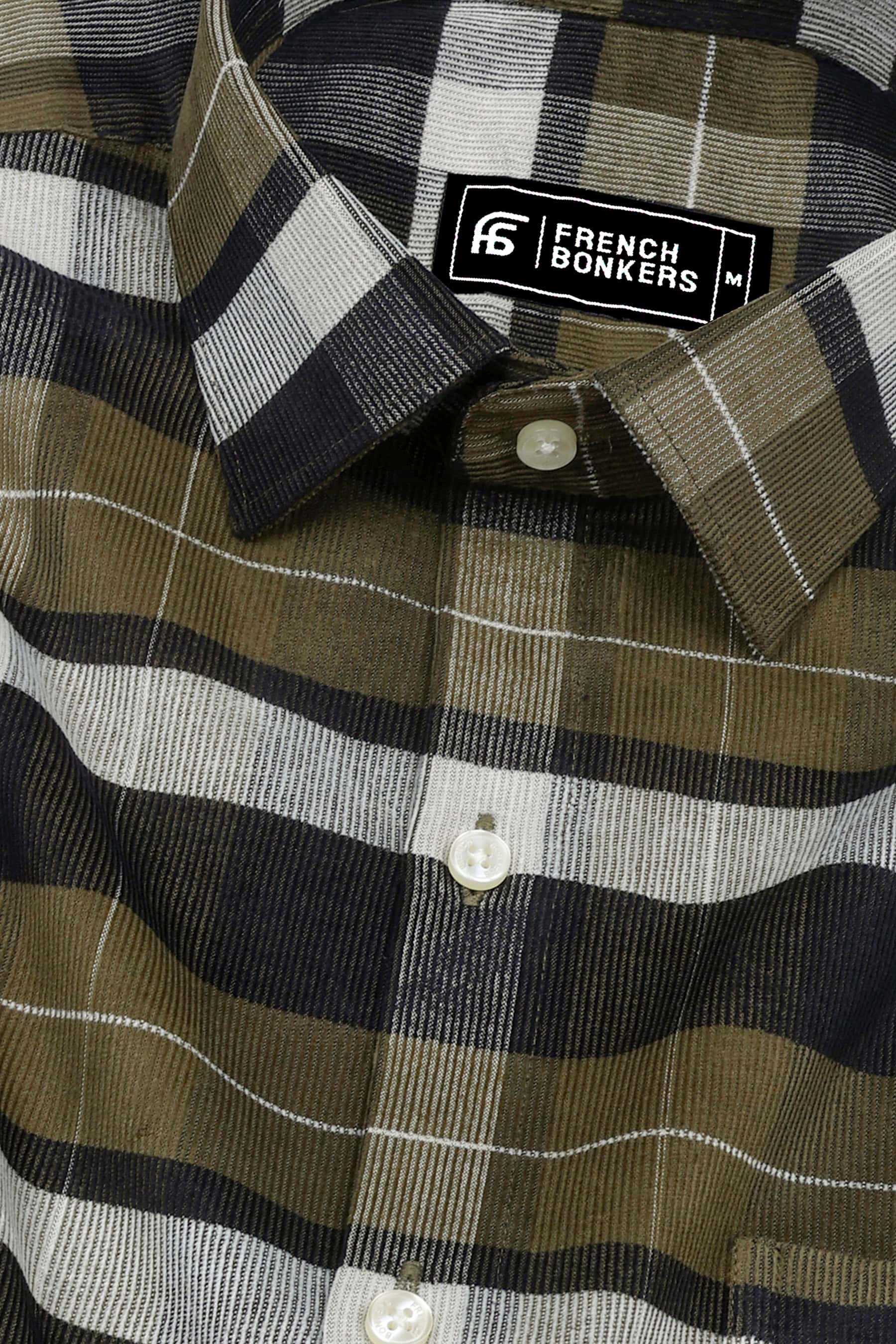 Fortress Olive Corduroy Check Shirt