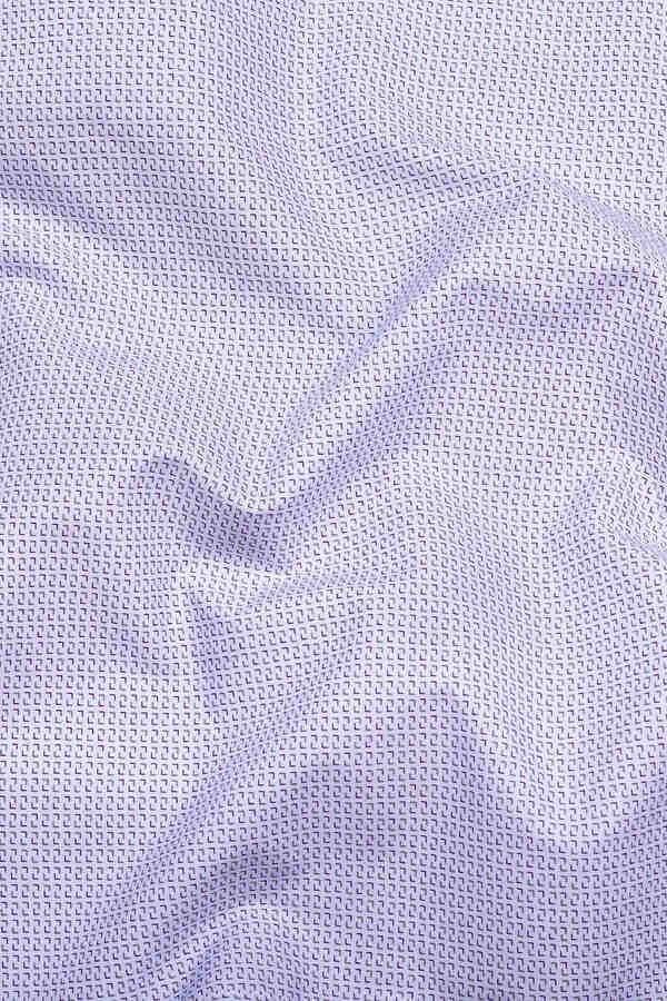 Dravino Light Grey with Dual-Tone Design Cotton Shirt