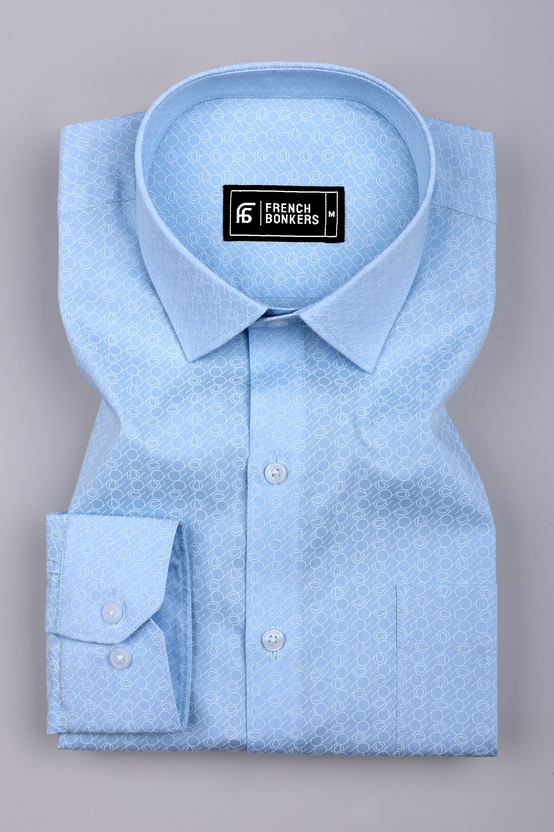 Airblue Loopline Printed Cotton Shirt