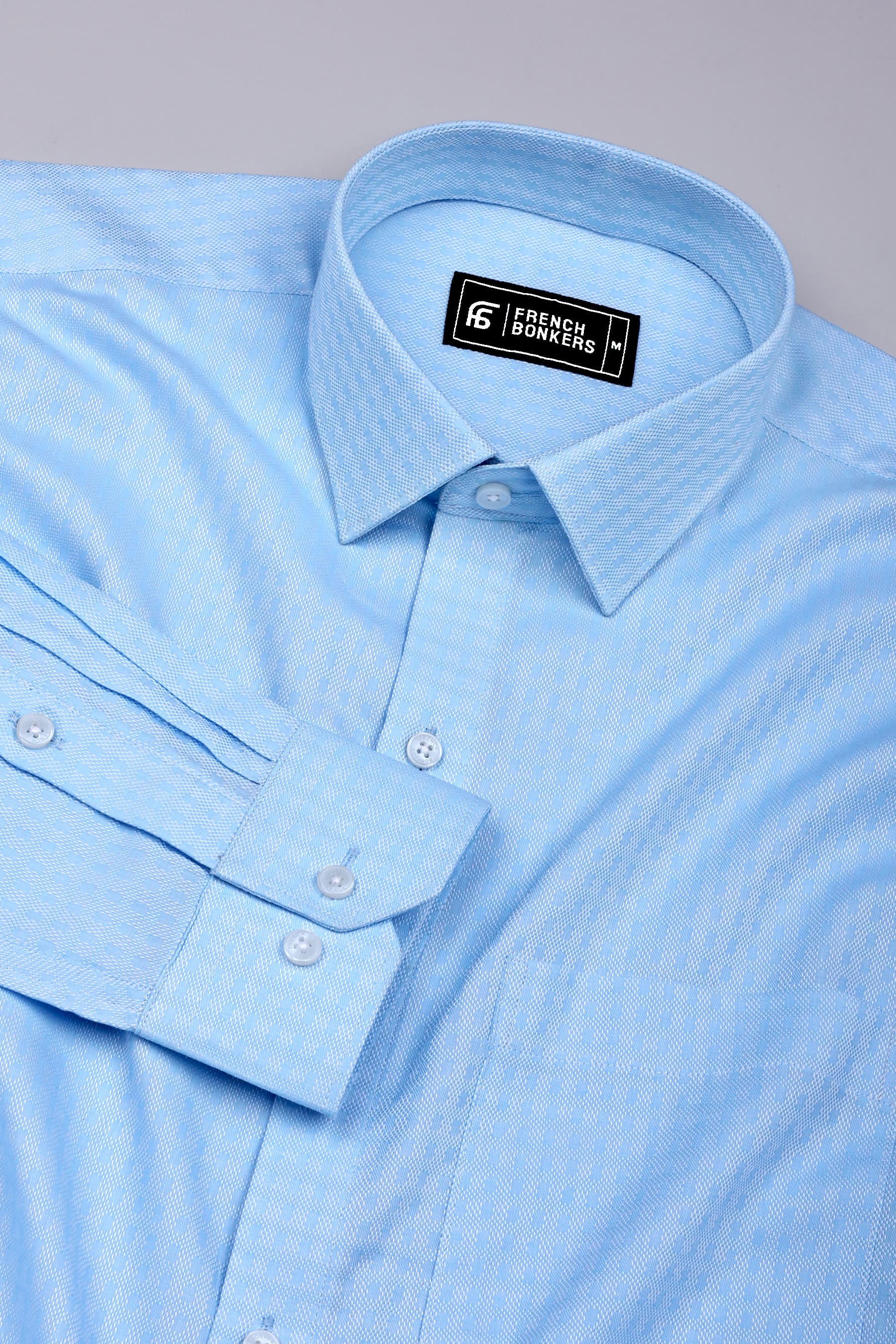 Zeblue Dobby Textured Cotton Shirt