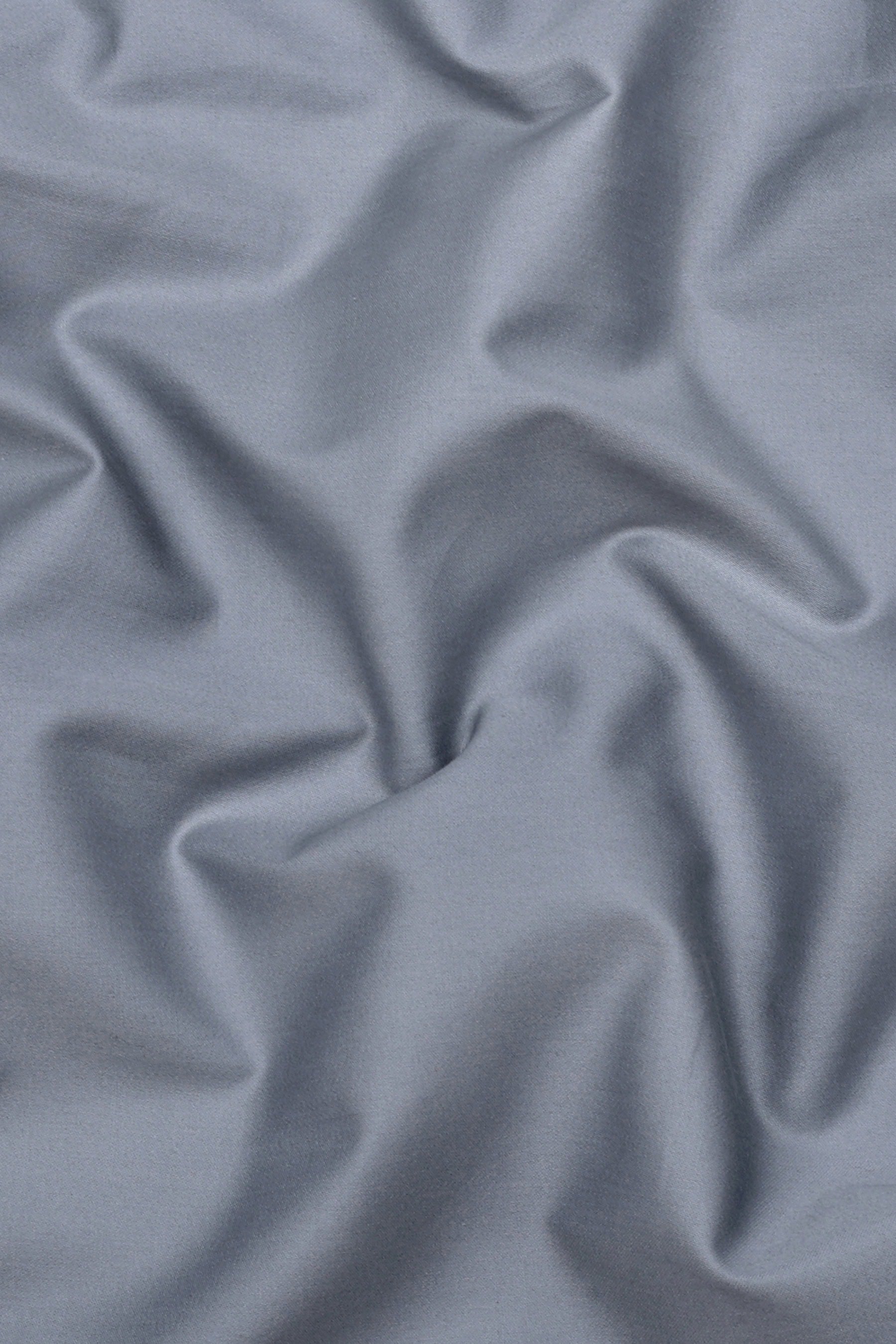 Cloud Grey Solid Cotton Shirt