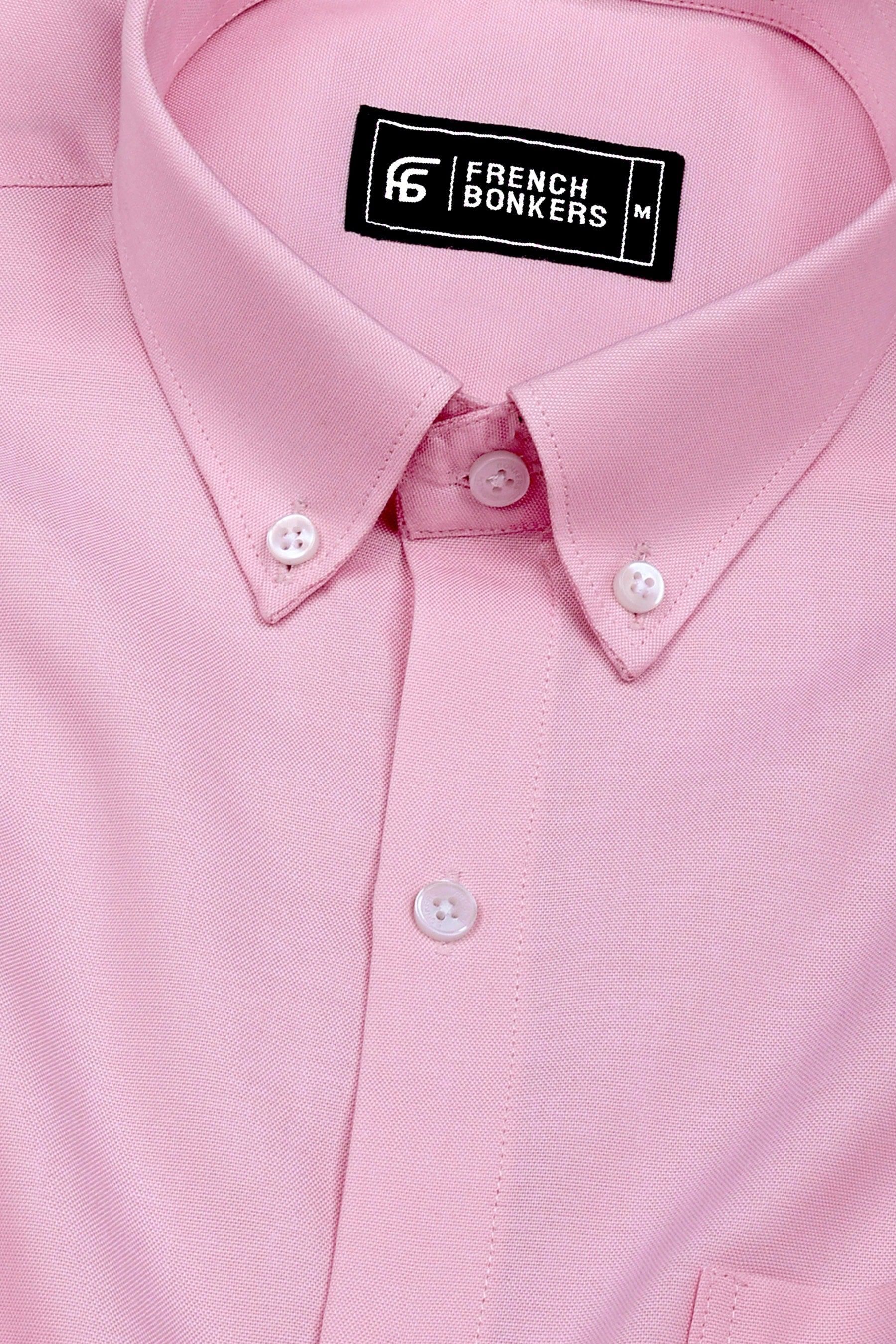 Arctic Pastel Pink Solid Oxford Cotton Shirt